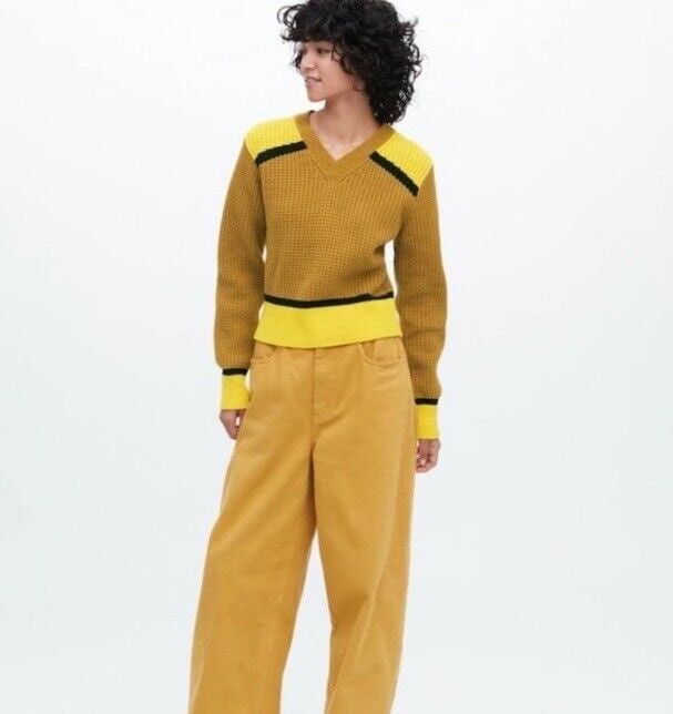 Marni Marni x Uniqlo Designer FW22 Knitted Vneck Cropped Sweater Size XL / US 12-14 / IT 48-50 - 4 Thumbnail