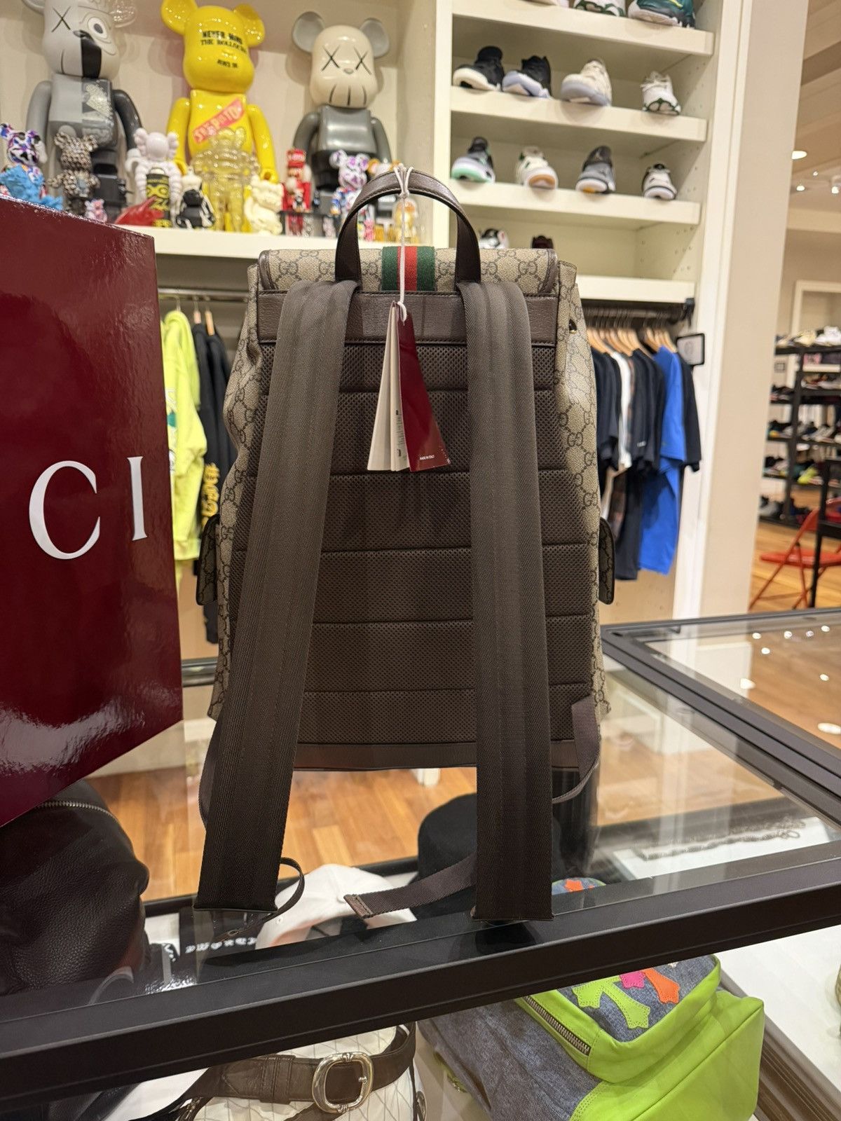 Gucci Gucci Ophidia GG Canvas Large Backpack Size ONE SIZE - 6 Thumbnail