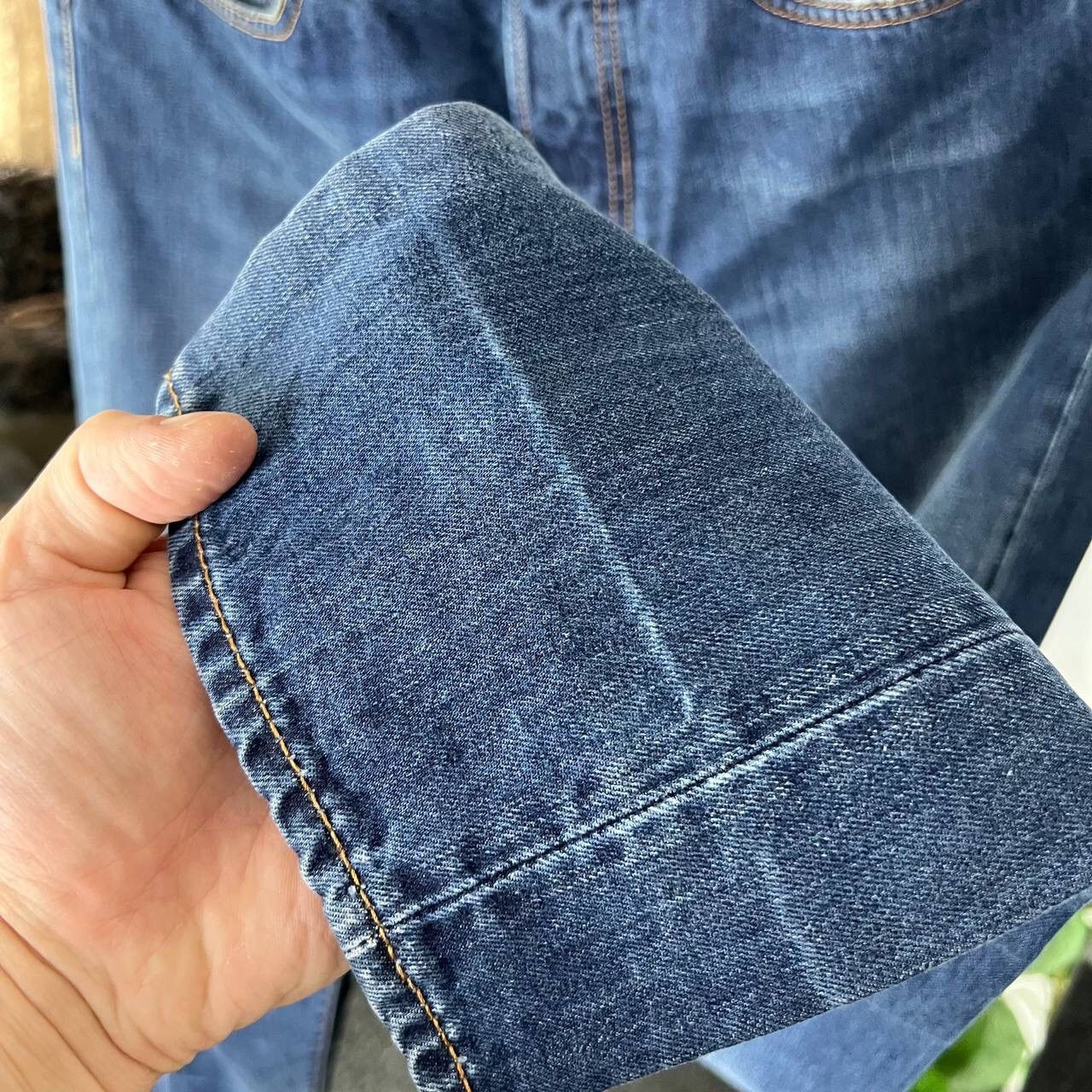 Edwin Vintage Edwin Denim Slim Navy Blue Jeans Y2k Size US 34 / EU 50 - 7 Thumbnail