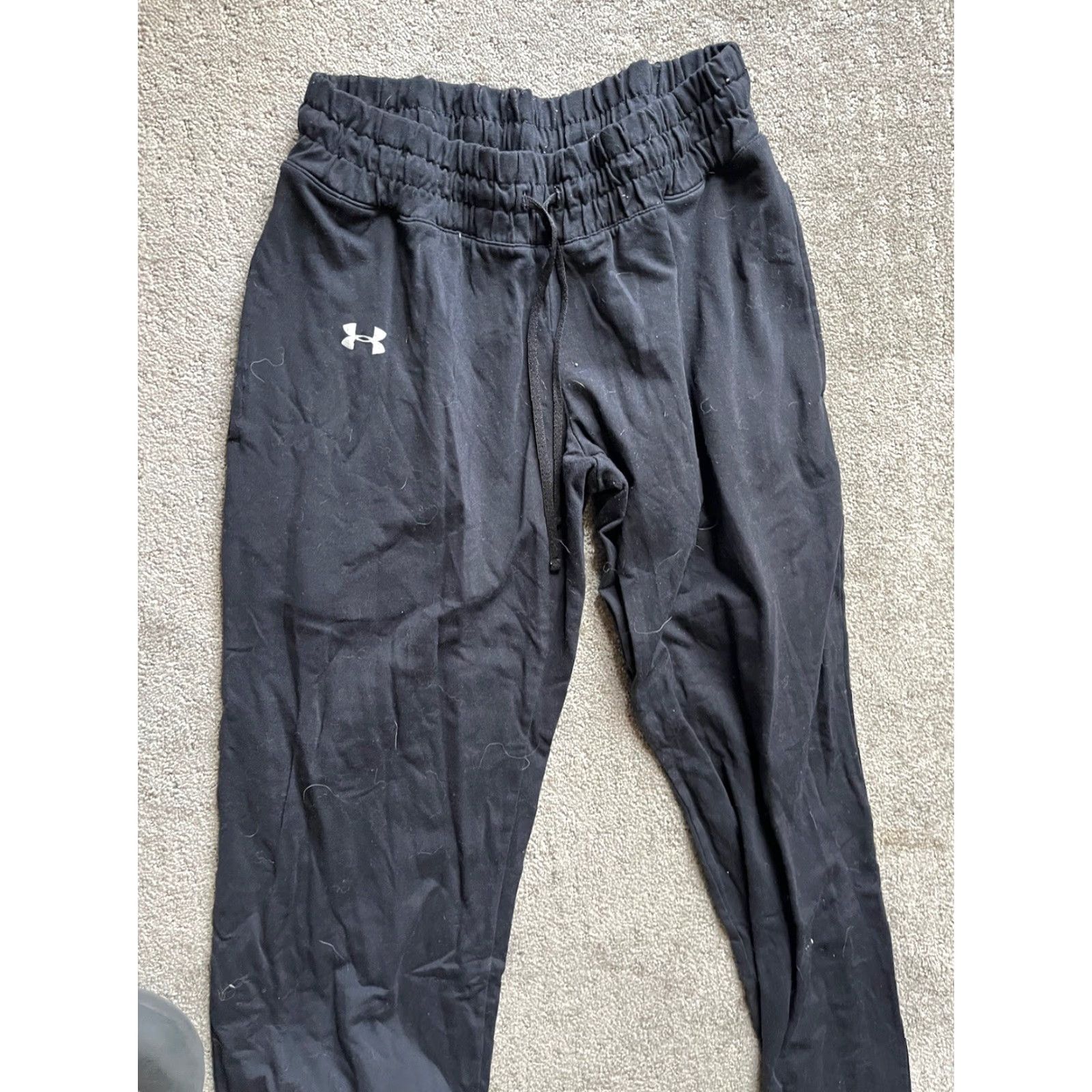 Under Armour Under Armour Jogger Pants Mens Small Black Casual Loose Fit All Season Size US 29 - 2 Thumbnail