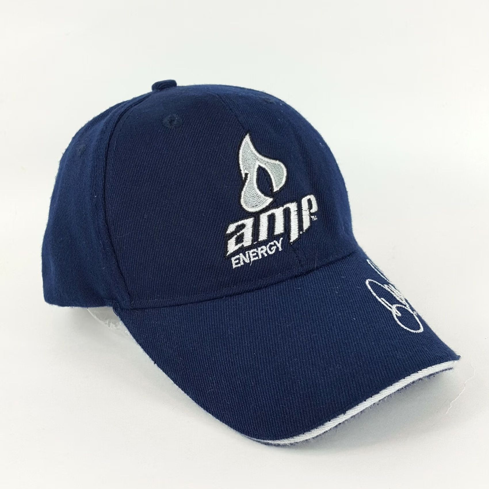 NASCAR VINTAGE NASCAR Hat Baseball Cap Retro Y2K Dale Earnhardt Jr Amp Energy Drink Snapback Blue Adjustable Men Size ONE SIZE - 3 Thumbnail