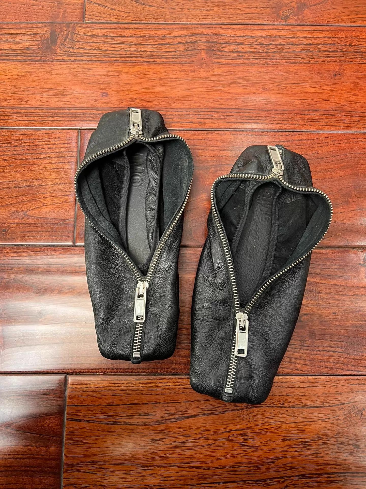MM6 MM6 Maison Margiela Zipper Flat Boat Shoes Size 37 Size US 6.5 / IT 36.5 - 1 Thumbnail