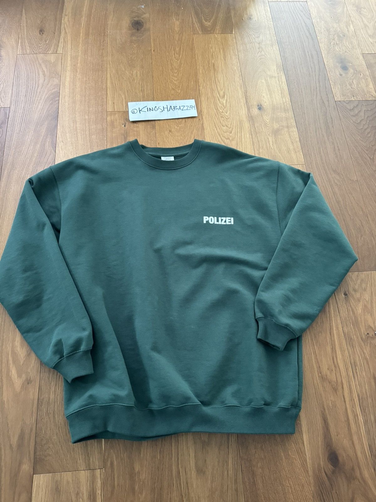 Vetements VETEMENTS POLIZEI SWEATSHIRT Size US L / EU 52-54 / 3 - 1 Thumbnail