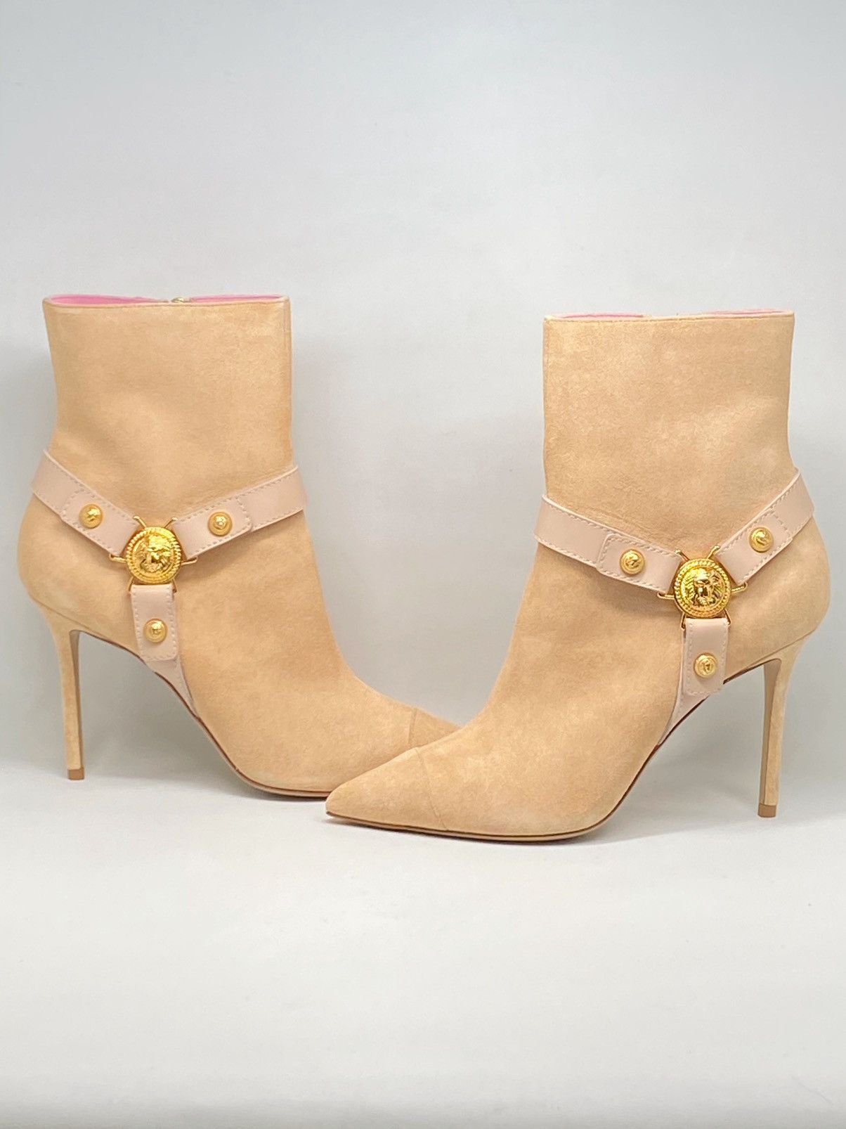 Balmain Balmain Eva 95MM Suede Ankle Boots size 37 Size US 7 / IT 37 - 3 Thumbnail