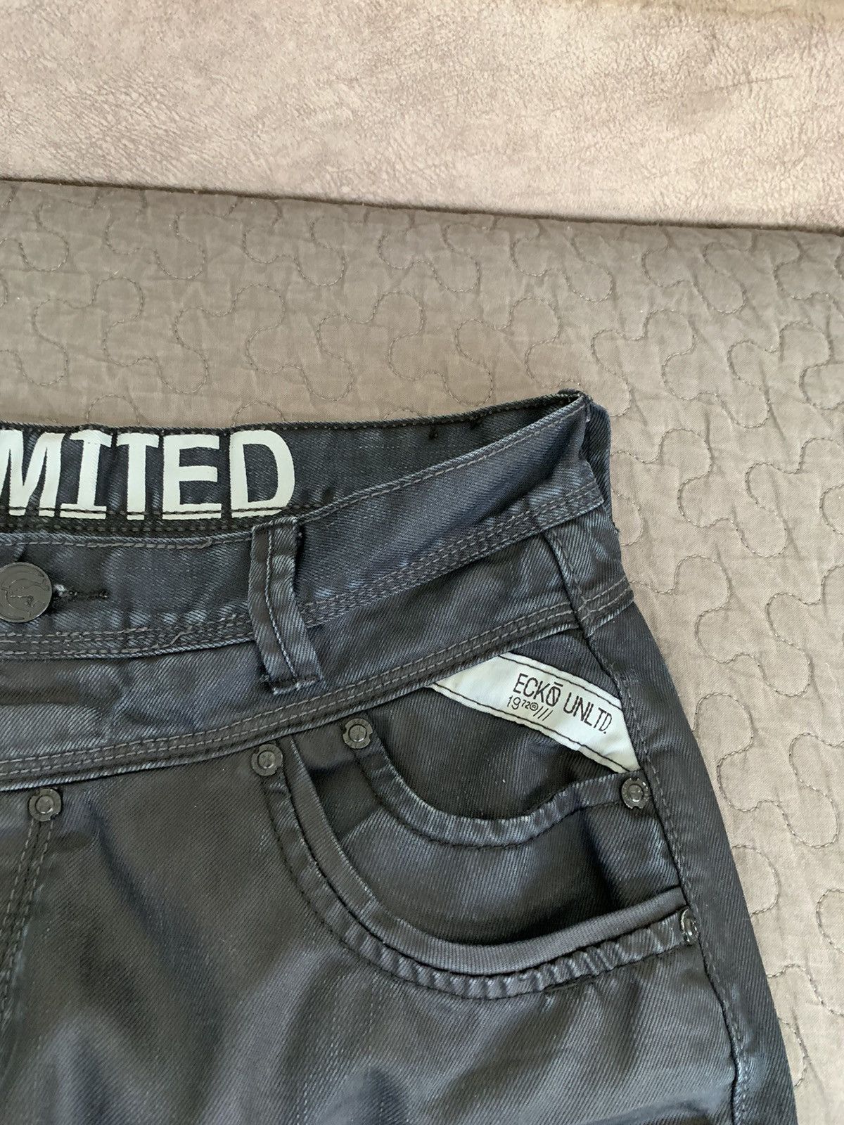 Ecko Unltd. Ecko Unltd. Big Logo Denim Jeans Size US 34 / EU 50 - 10 Thumbnail