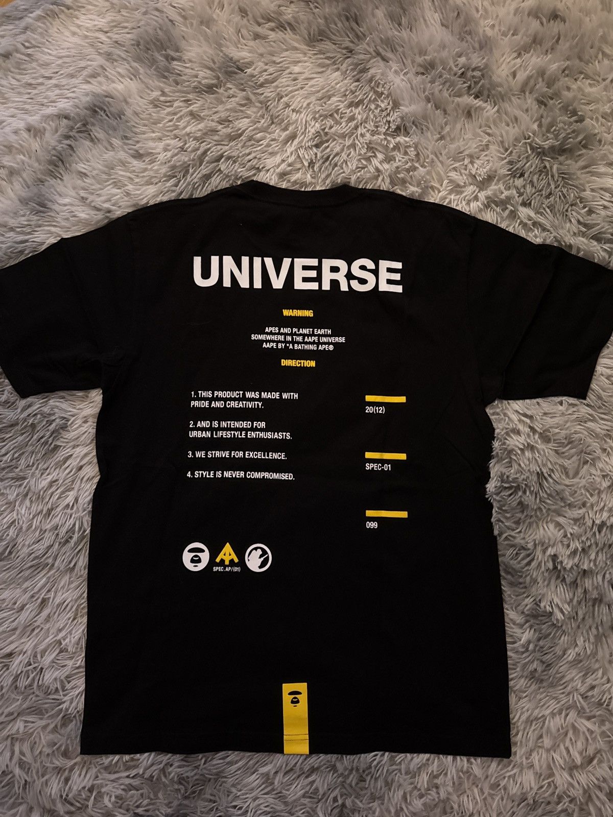 Aape Aape black t-shirt by Bape Size US L / EU 52-54 / 3 - 2 Thumbnail