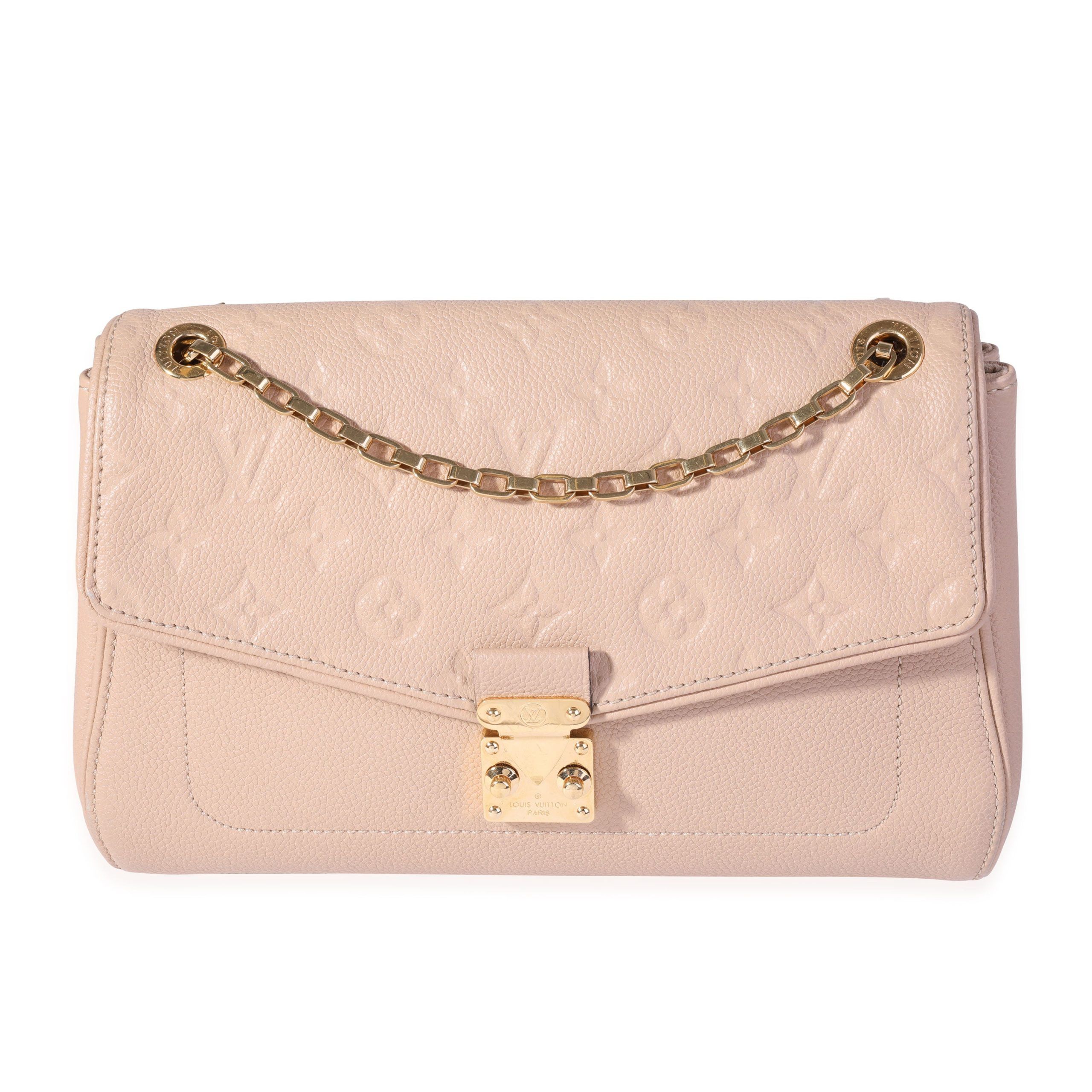 image of Louis Vuitton Beige Monogram Empreinte Saint-Germain Bag, Women's