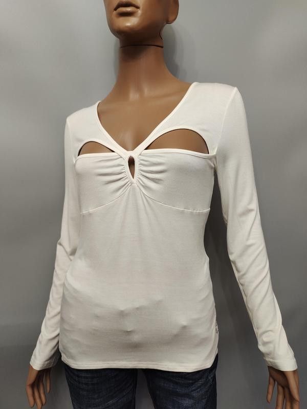 Designer Morgan De Toi ecru longsleeve white sz T/L NEW Size M / US 6-8 / IT 42-44 - 3 Thumbnail