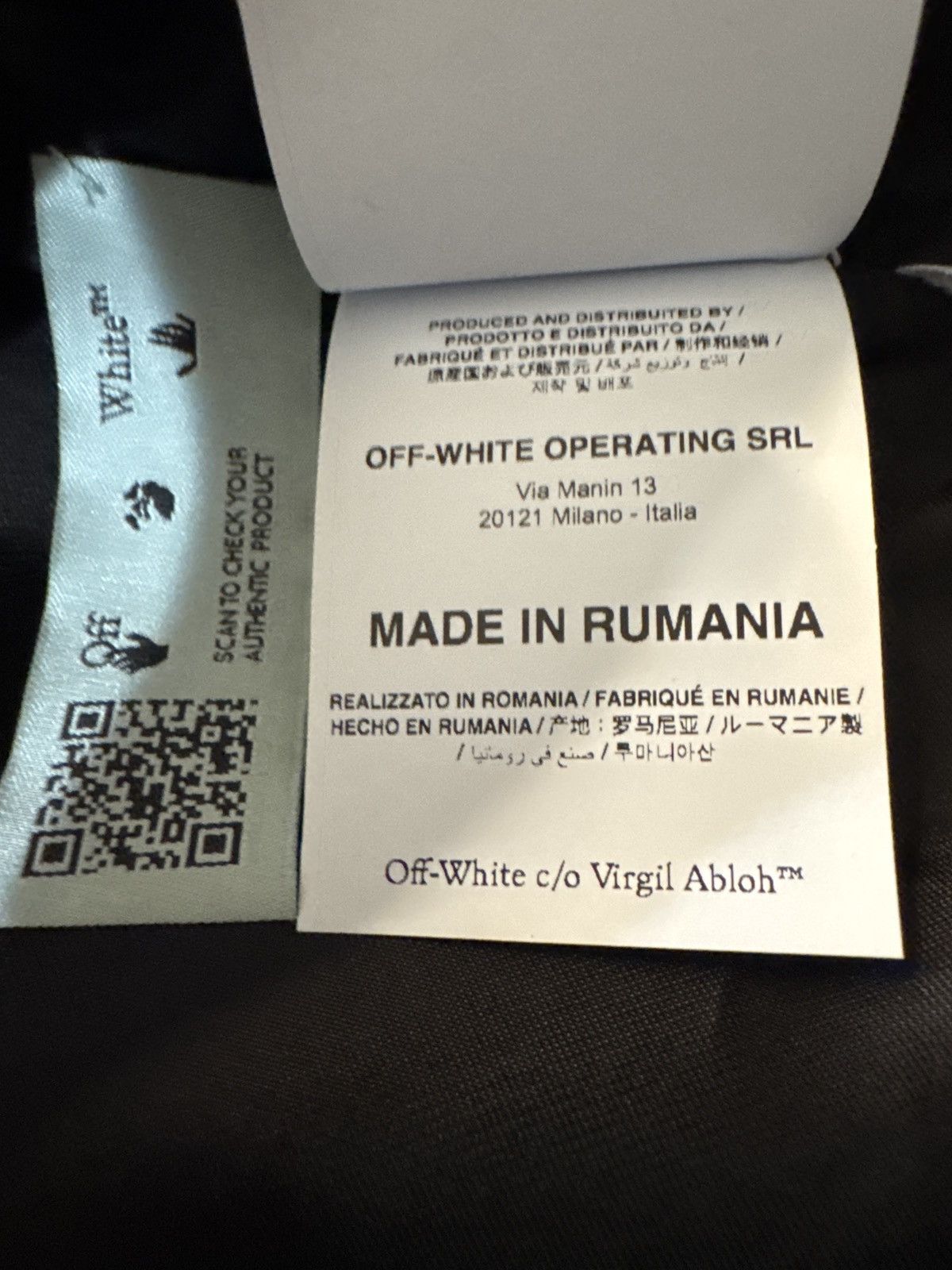 Off-White Black leather Biker Size US S / EU 44-46 / 1 - 8 Thumbnail