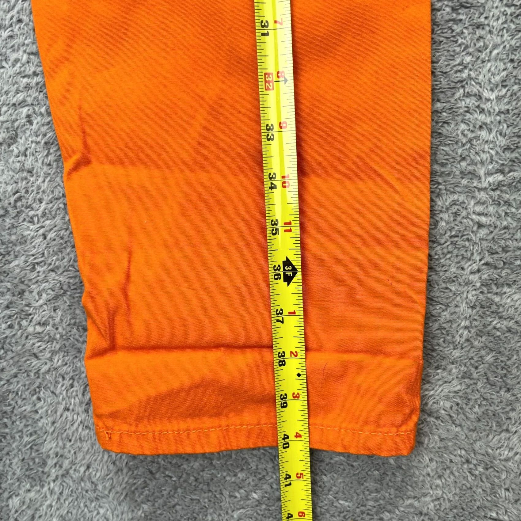Vintage Sincerely Jules Pants Womens 7 Orange Cargo Utility Straight Leg Workwear Pants Mens Womens Girls Boys Size 28" / US 6 / IT 42 - 6 Thumbnail