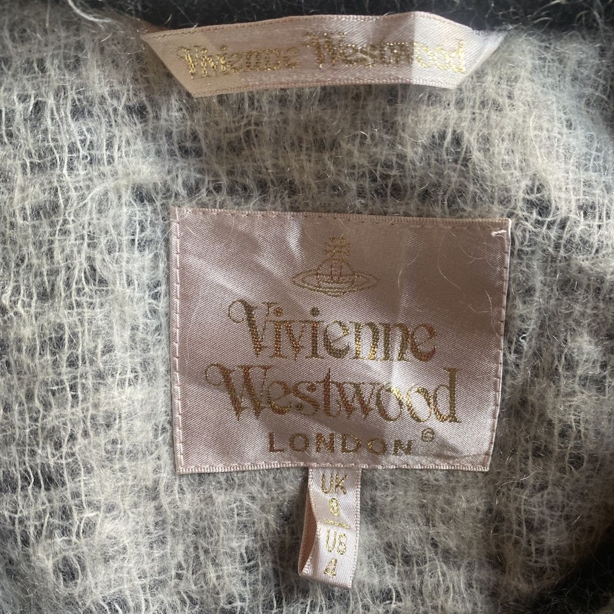 Vivienne Westwood Vintage Gold Label Grey Wool Drunken Jacket Size S / US 4 / IT 40 - 8 Thumbnail