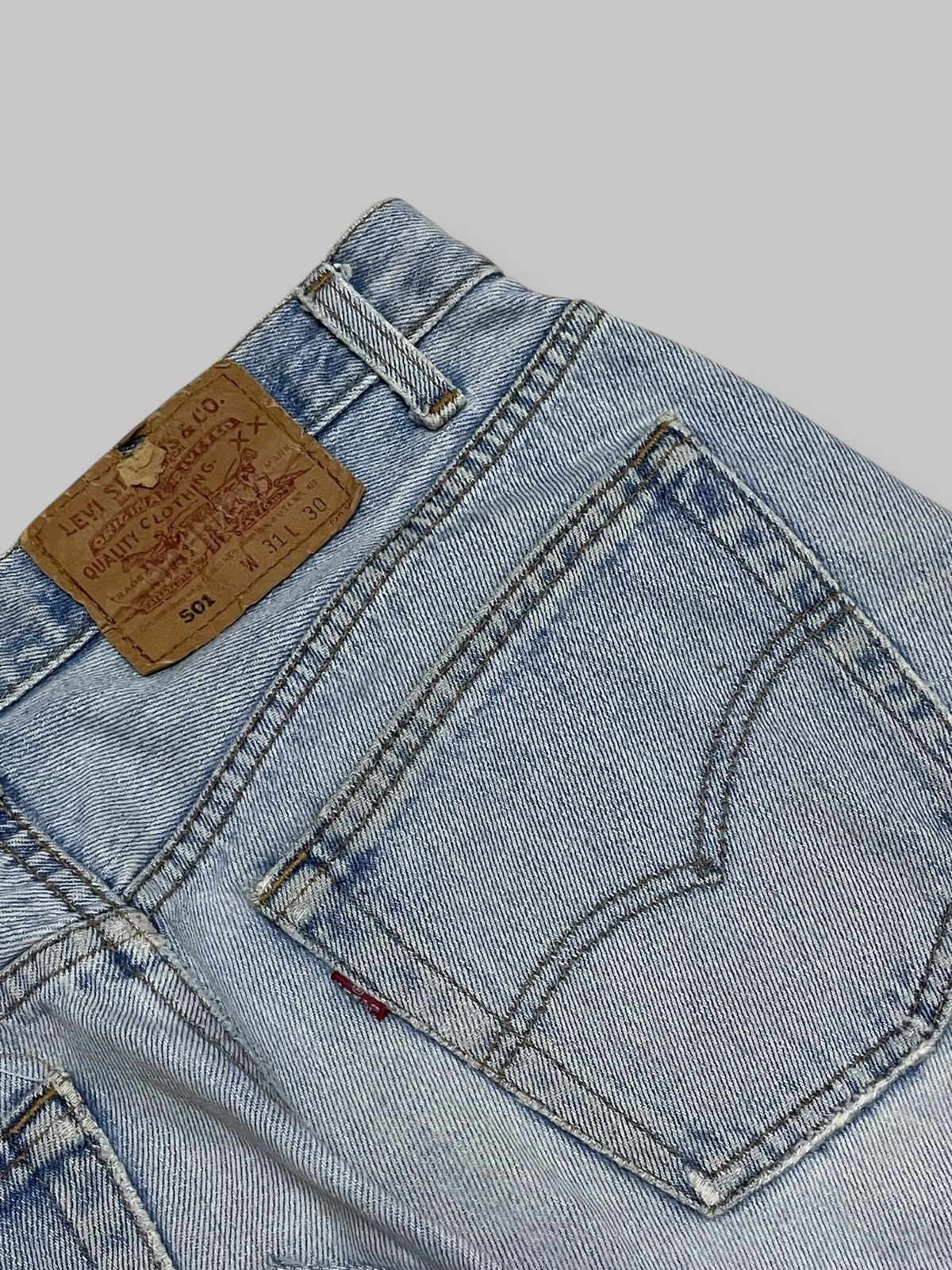 Levi's Vintage Clothing Vintage 1990s Designer Levis 501 Patchwork Classic Denim Size US 30 / EU 46 - 17 Thumbnail
