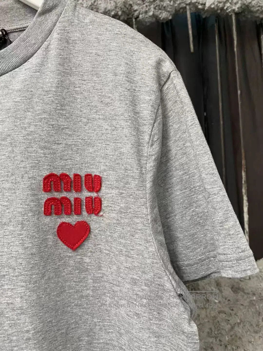 Miu Miu miumiu love logo short sleeve t-shirt. Size US M / EU 48-50 / 2 - 5 Thumbnail