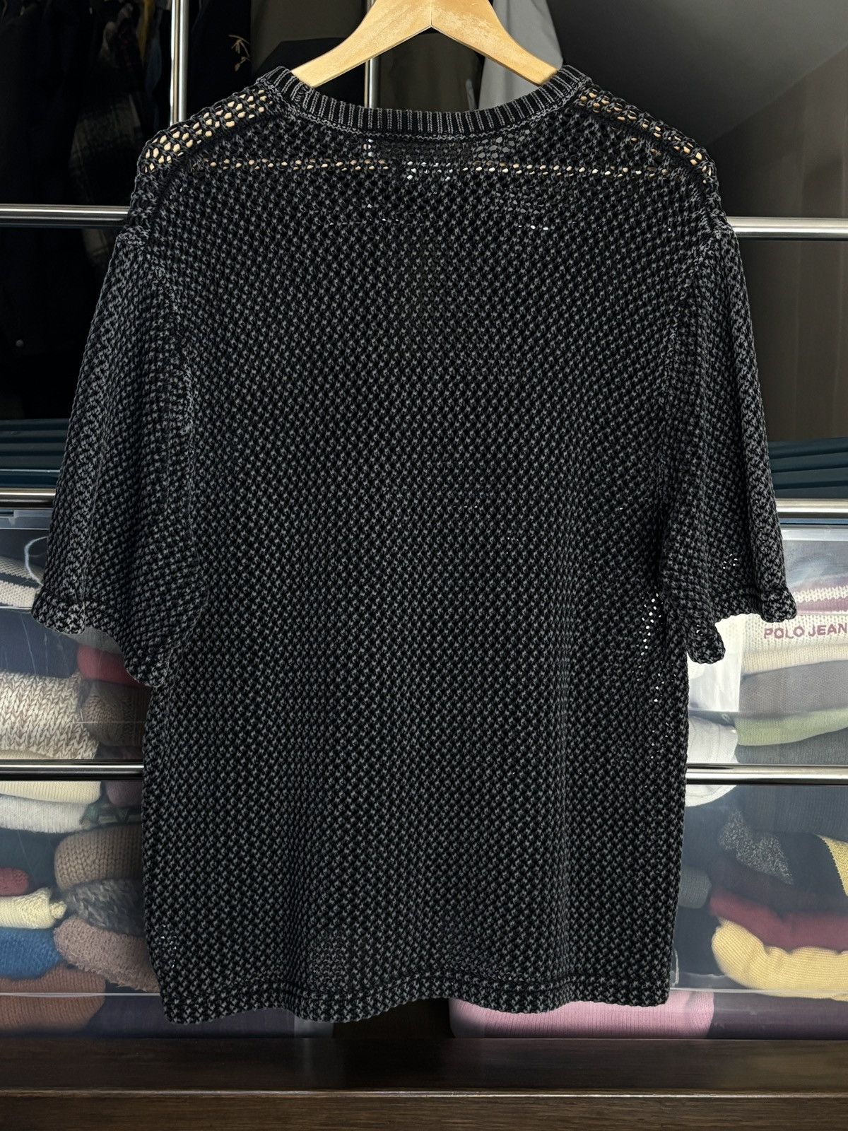 Stussy Stussy O’Dyed Mesh Crochet Avant Garde Pocket Tee Vintage Size US XL / EU 56 / 4 - 4 Thumbnail