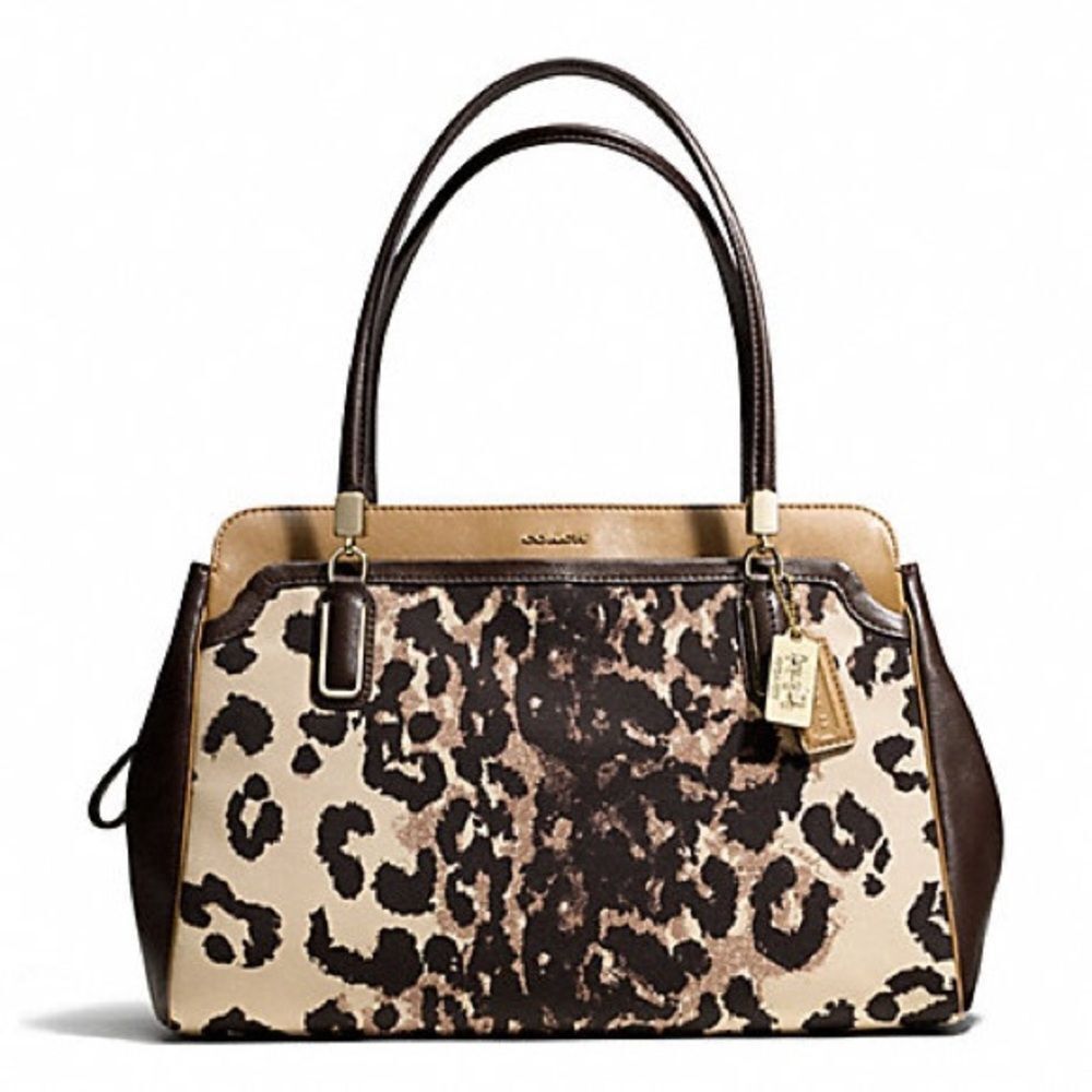 Coach Coach Madison Kimberly Ocelot Print Carry All Handbag 25207 Size ONE SIZE - 1 Thumbnail