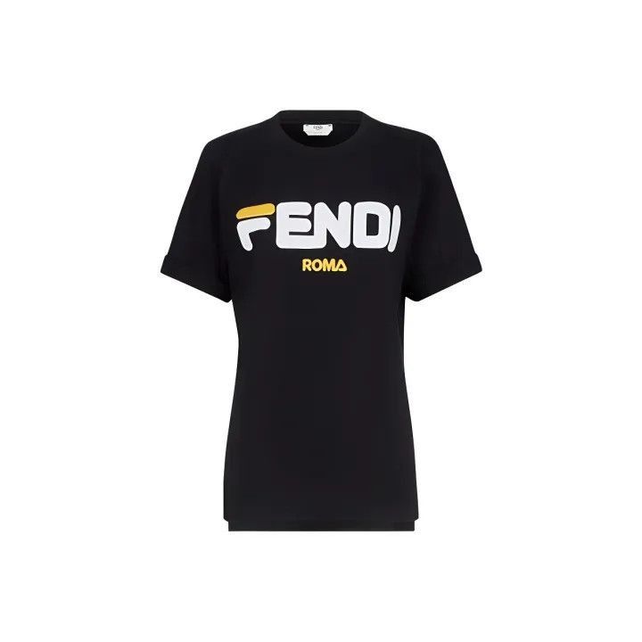 Fendi Fendi Logo Print Short Sleeve T-Shirt -2508 Size XS / US 0-2 / IT 36-38 - 1 Thumbnail