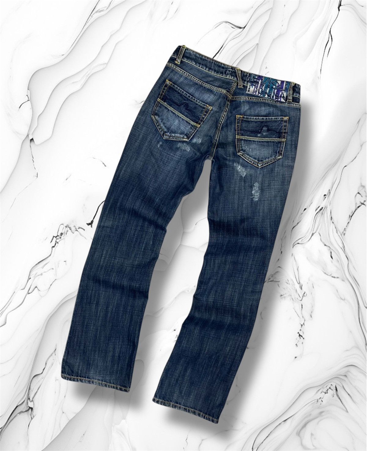 Evisu Evisu Donna Flared Bootcut Jeans Stonewashed y2k japanese Size 31" - 1 Thumbnail