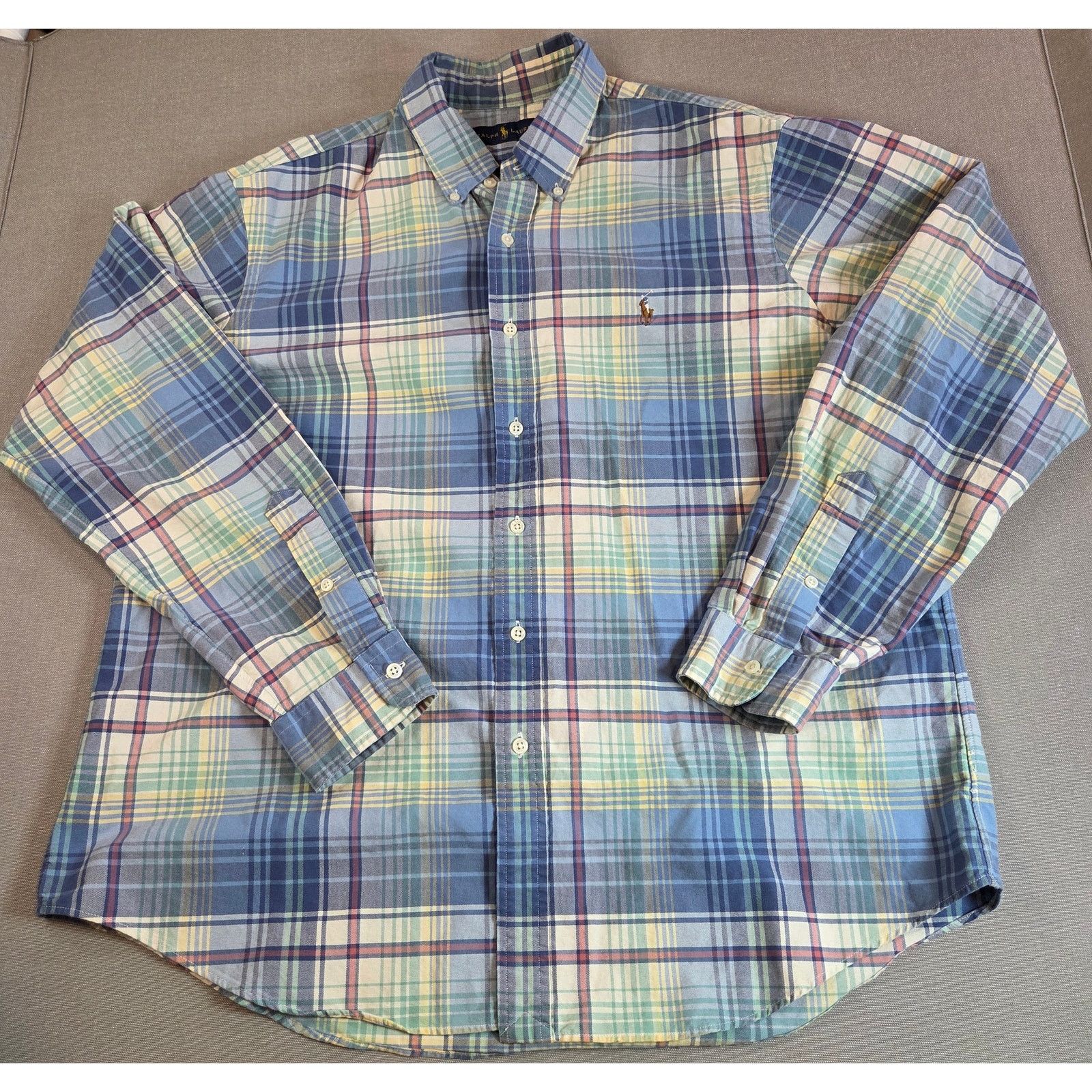 Ralph Lauren Ralph Lauren Plaid Classic Fit Shirt XL Pony Logo Size US XL / EU 56 / 4 - 1 Thumbnail
