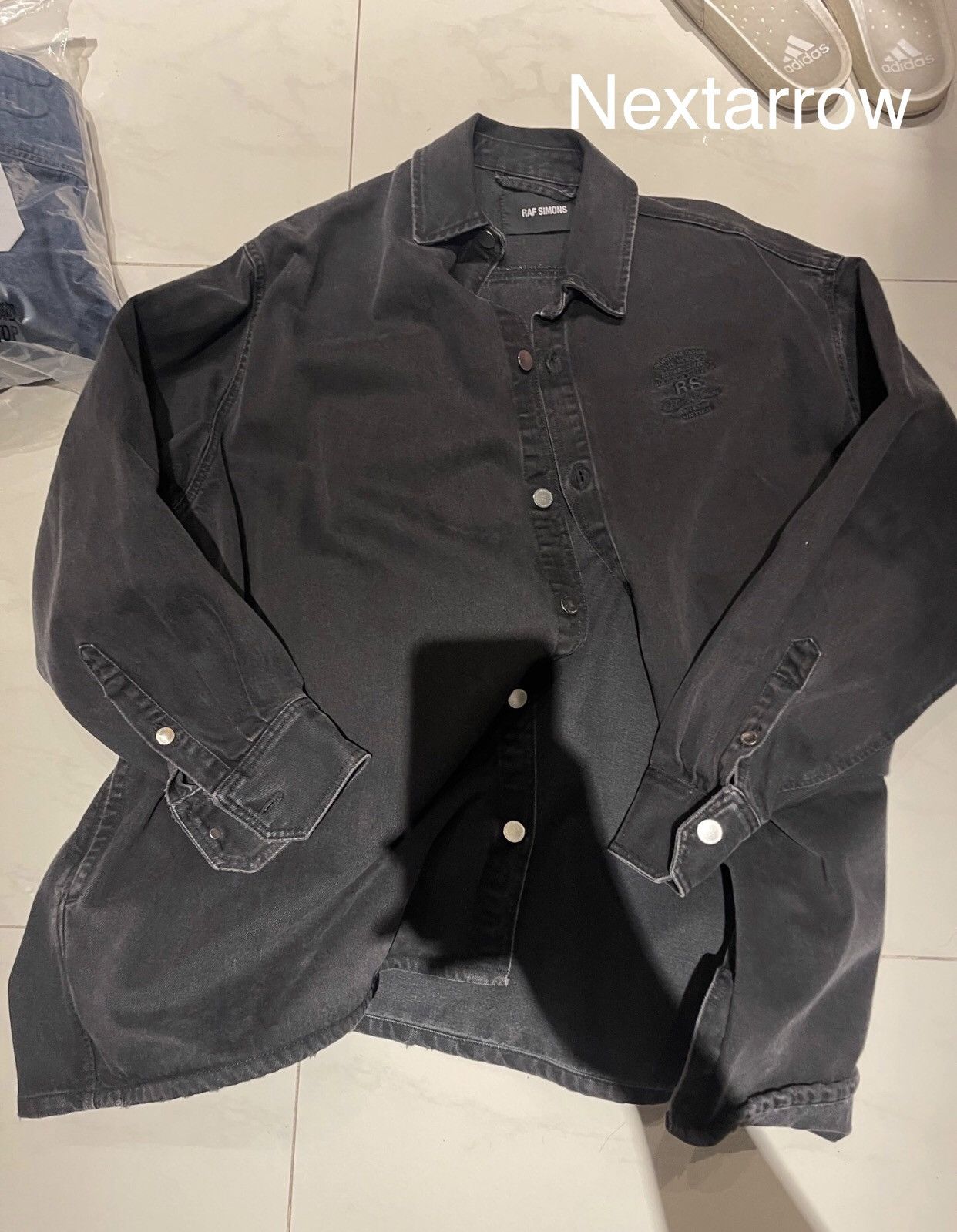 Raf Simons Denim Shirt with Logo Patch | THE FLAMEL®