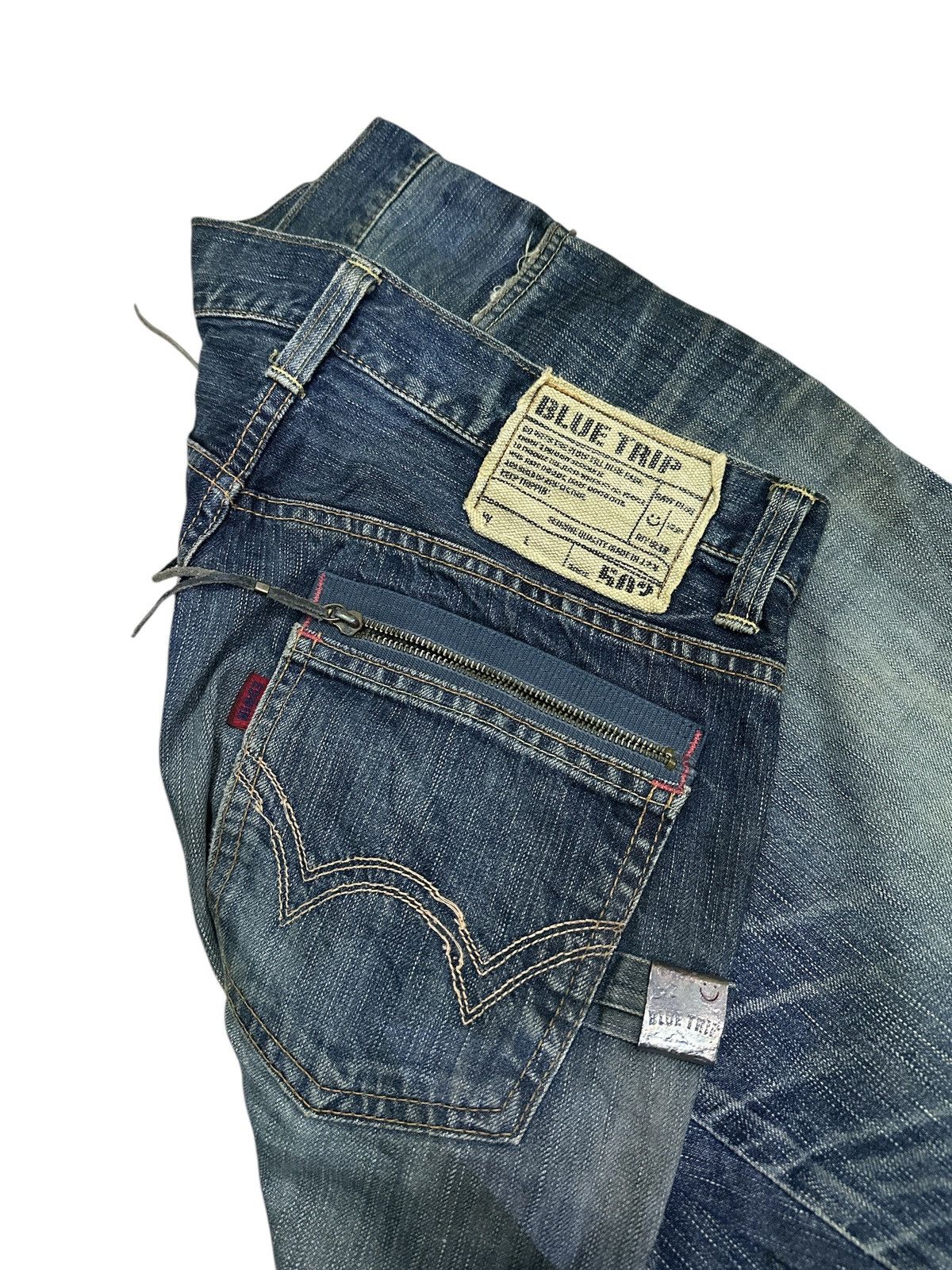 Kapital 90s Style 💥 edwin 503 distress denim Size US 34 / EU 50 - 3 Thumbnail