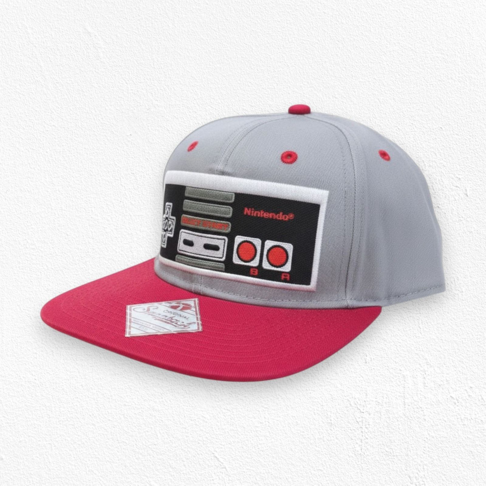 Nintendo Nintendo Red Gray Snapback Nintendo NES Controller Hat Size ONE SIZE - 1 Thumbnail