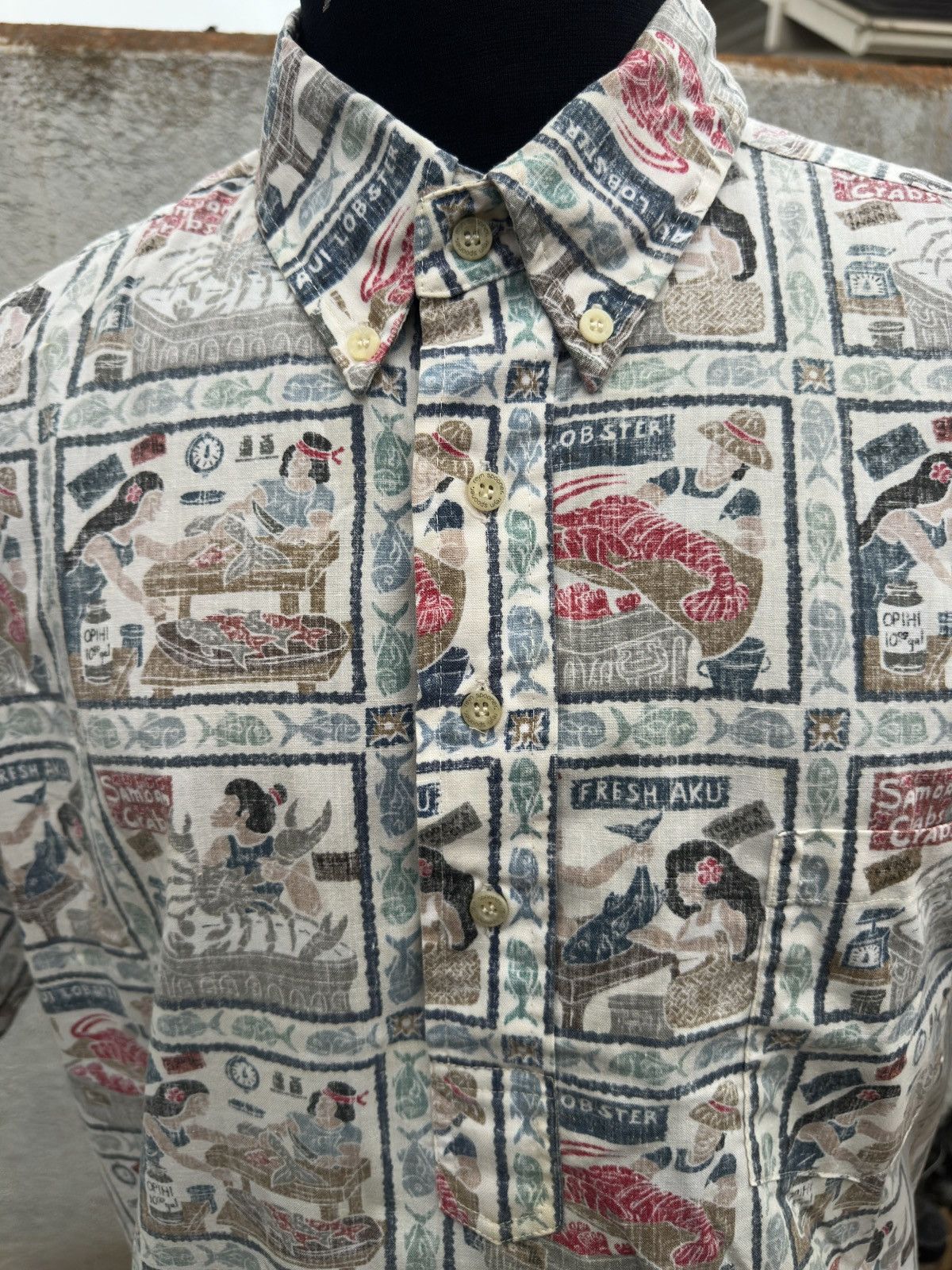 Reyn Spooner RARE VTG Reyn Spooner Dietrich Varez Men's XL Maui Lobster Size US XL / EU 56 / 4 - 3 Thumbnail