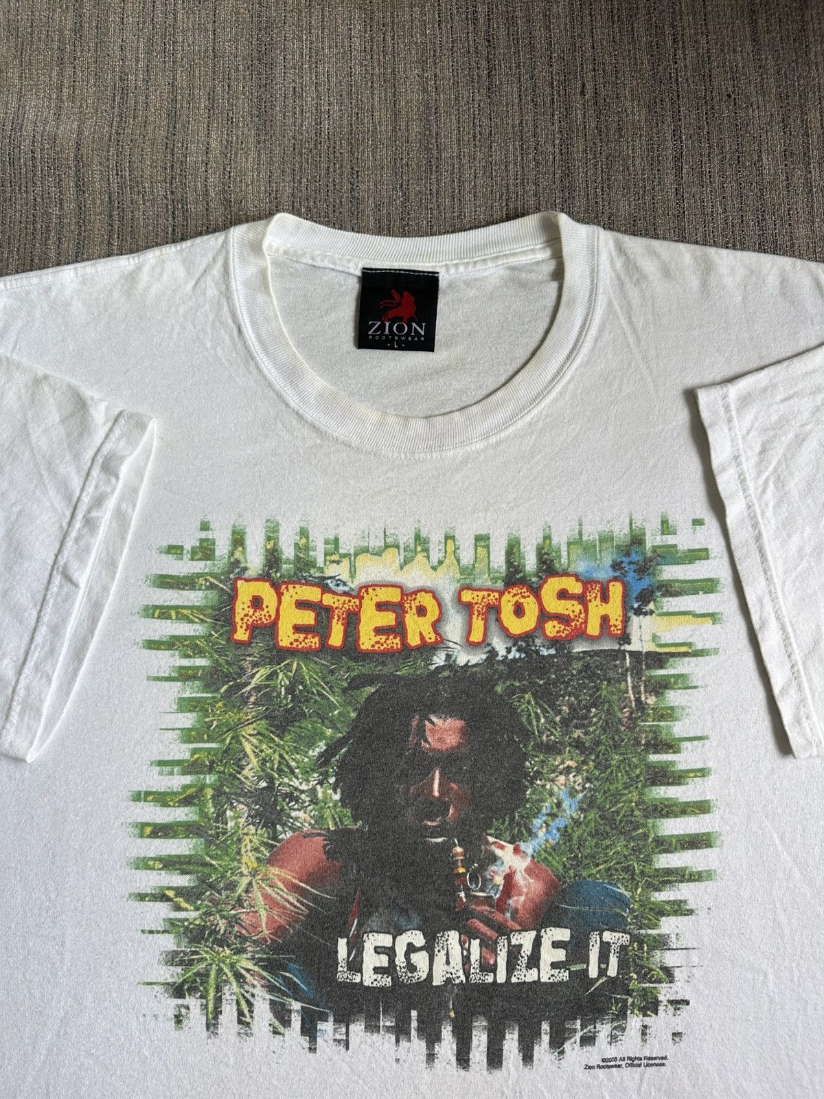 Rap Tees × Vintage Vintage Peter Tosh Legalize It 2003’s Raptees Rare USA Size US L / EU 52-54 / 3 - 1 Thumbnail
