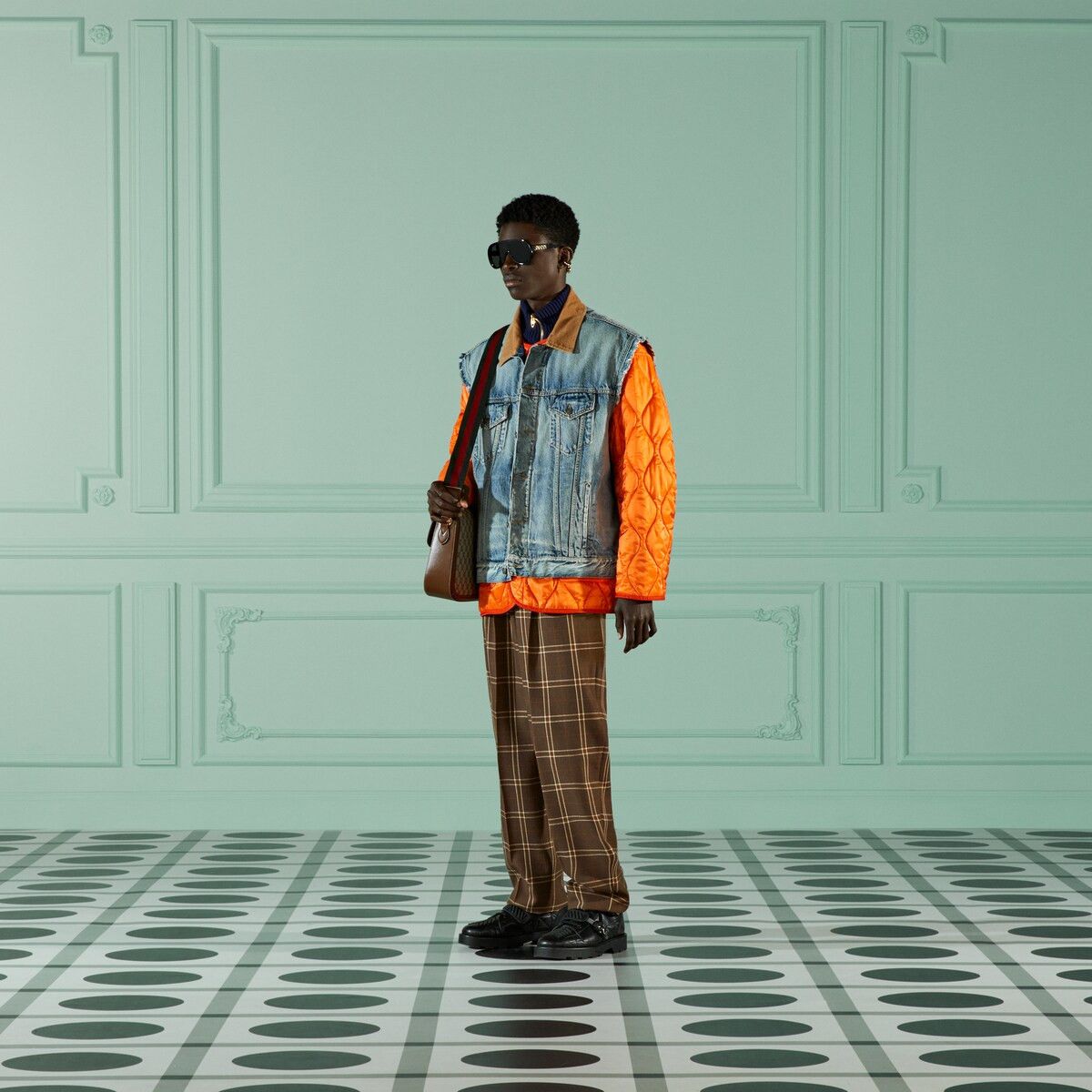 Gucci 48 M - Gucci Reversible Denim Ripstop Jacket Orange Size US M / EU 48-50 / 2 - 4 Thumbnail