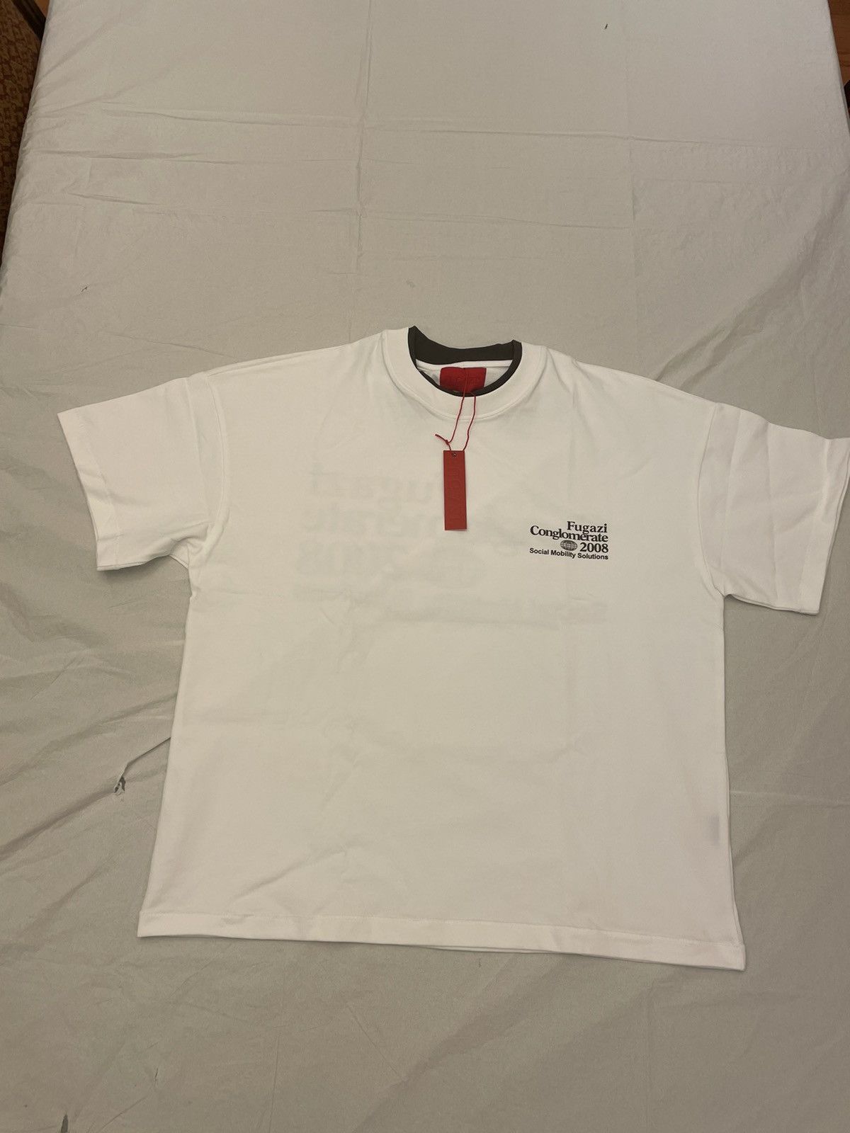 Fugazi Fugazi double collar white tee Size US M / EU 48-50 / 2 - 1 Thumbnail