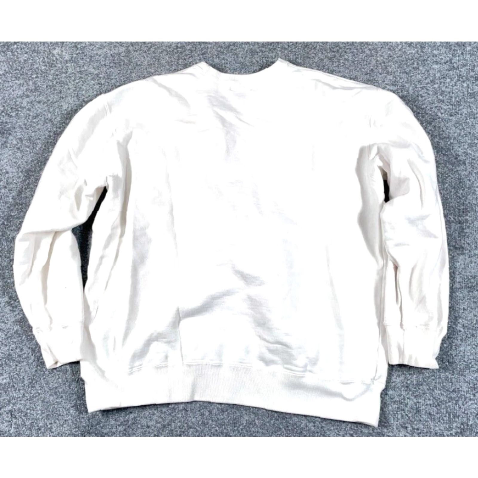 Vintage VINTAGE 90s Mall Princess Sweatshirt Women's Medium White Graphic Pullover Tiara Logo Size M / US 6-8 / IT 42-44 - 2 Thumbnail