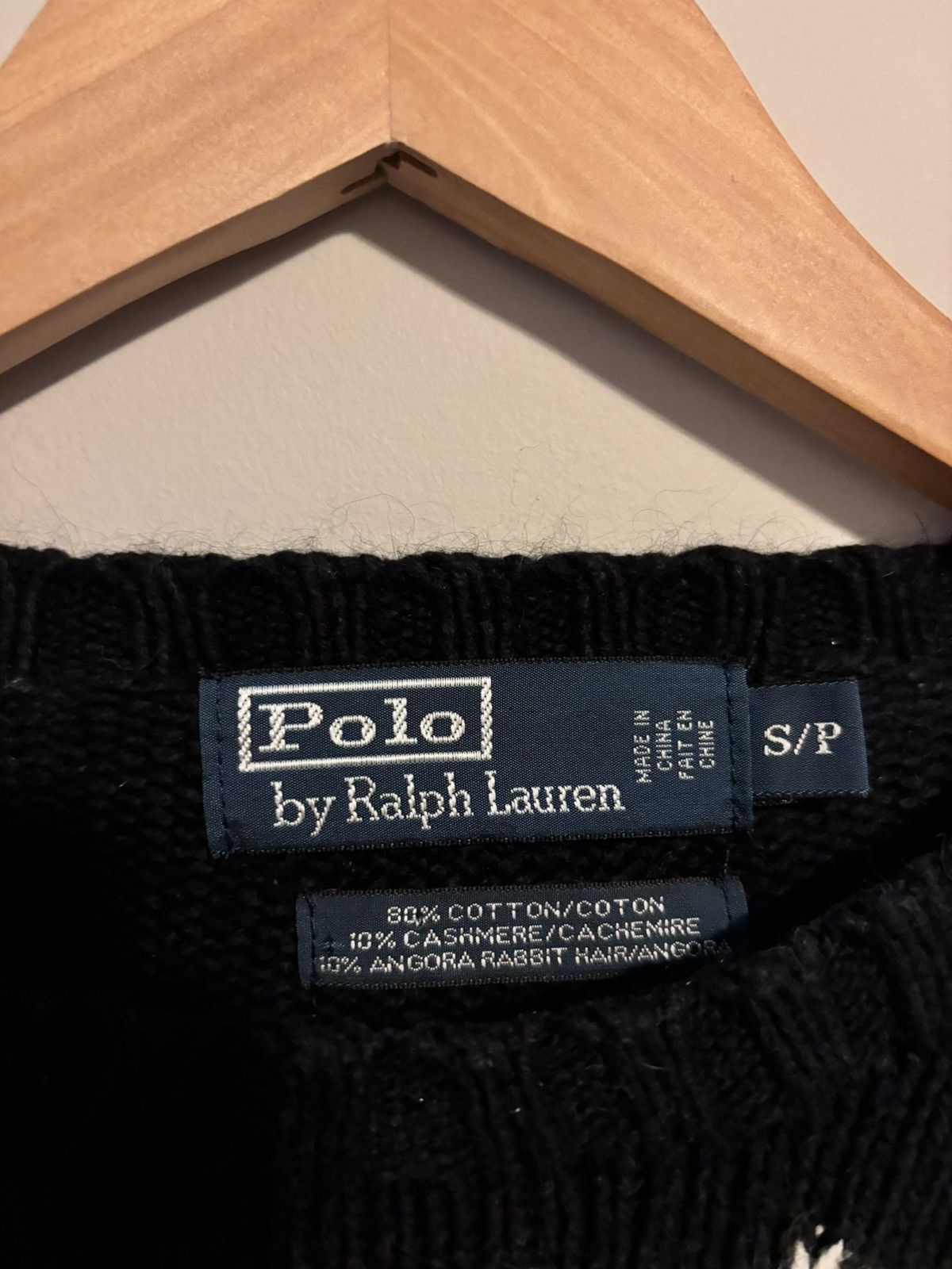 Polo Ralph Lauren Polo Ralph Lauren Black Blue Fair Isle Sweater Vintage Size US S / EU 44-46 / 1 - 2 Thumbnail