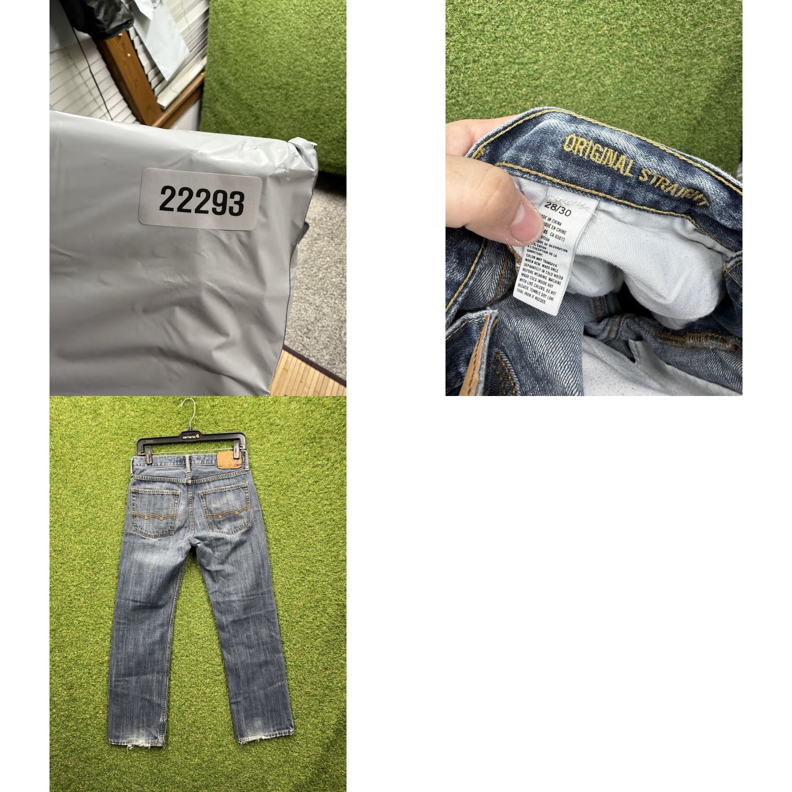 American Eagle Outfitters American Eagle Jeans Mens 28x30 Blue Dark Wash Original Straight Flex Extreme Size US 28 / EU 44 - 8 Thumbnail
