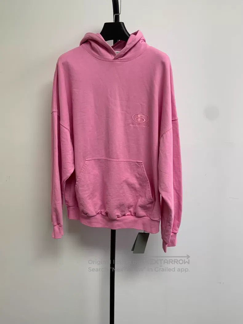 Balenciaga Balenciaga Logo plain color long-sleeve hooded sweatshirt Size US M / EU 48-50 / 2 - 1 Thumbnail