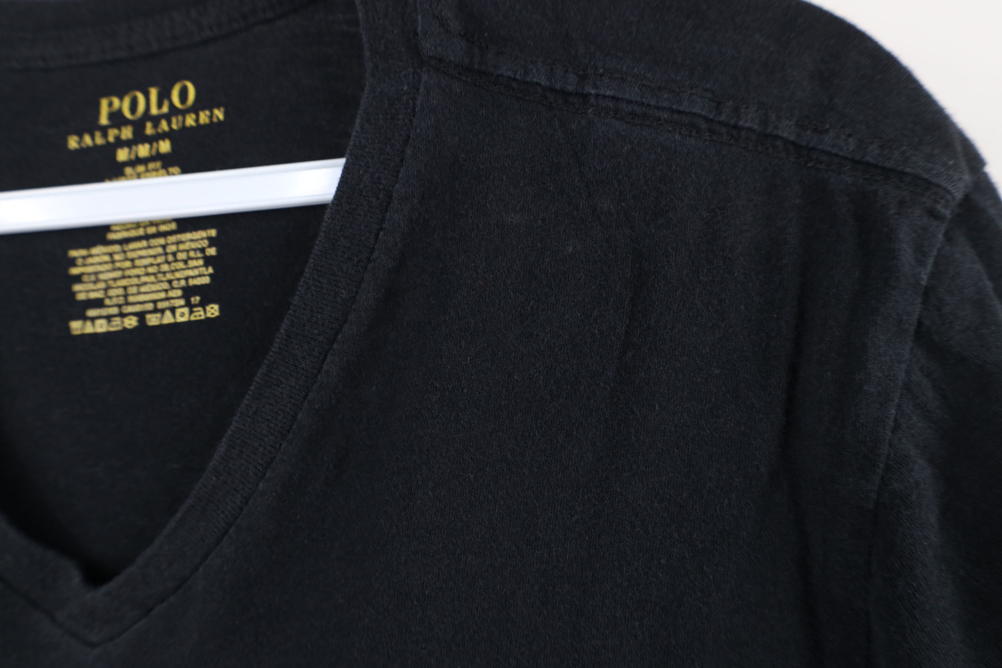 Ralph Lauren × Vintage Vintage Y2K Ralph Lauren Faded Short Sleeve V-Neck T-Shirt Size US M / EU 48-50 / 2 - 5 Thumbnail