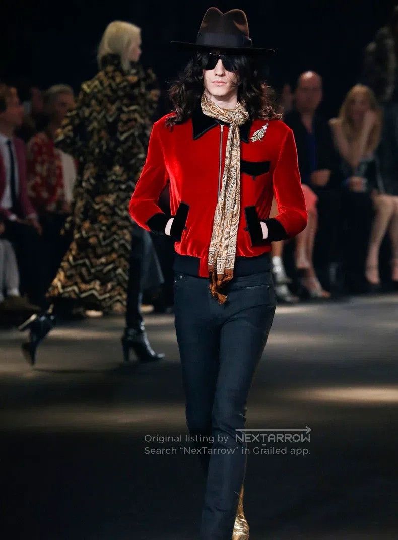 Saint Laurent Paris Saint Laurent Paris Red velvet jacket coat Size US M / EU 48-50 / 2 - 7 Thumbnail