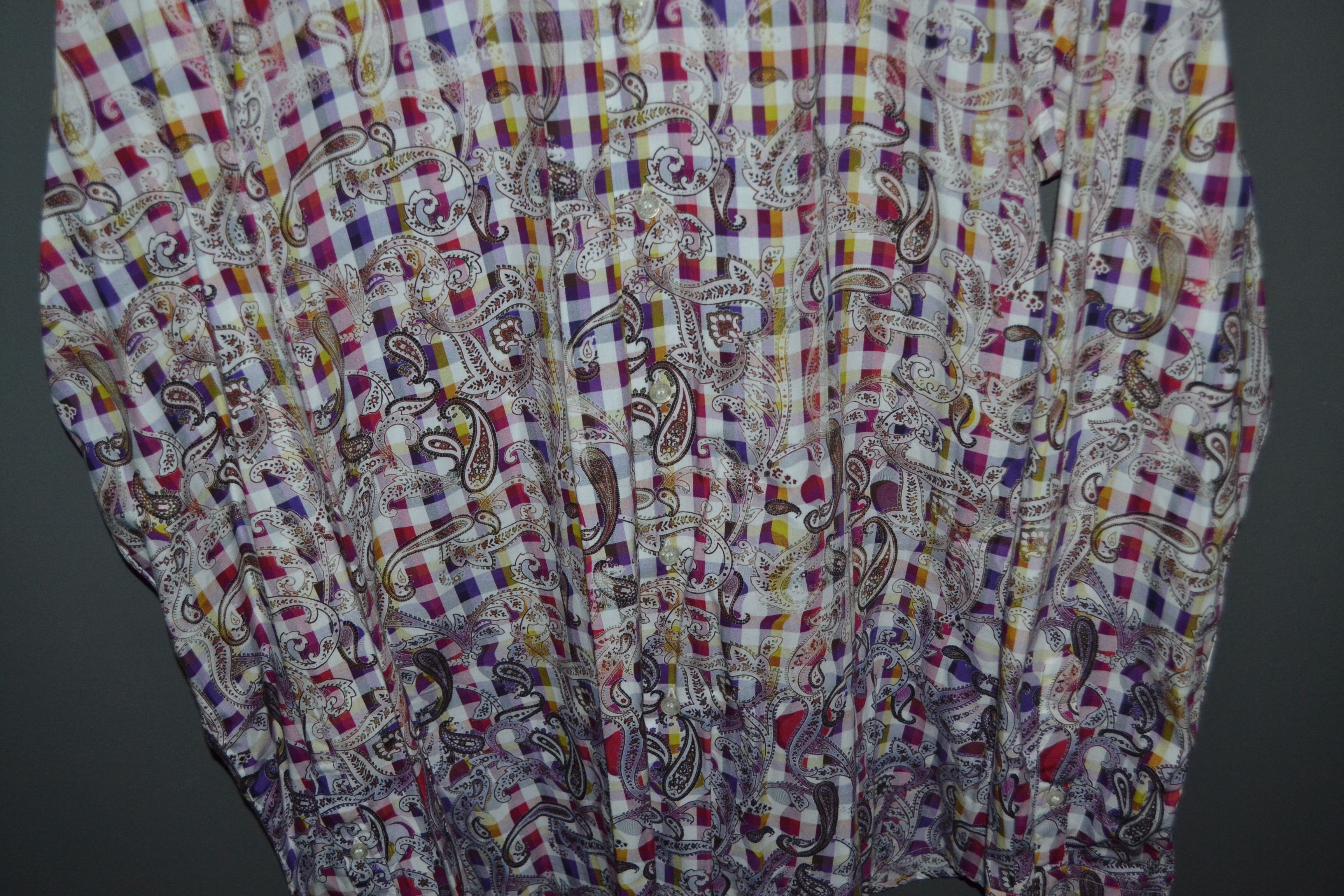 Etro Etro Gradient Psychedelic Paisley Shirt Cotton L Size US L / EU 52-54 / 3 - 3 Thumbnail