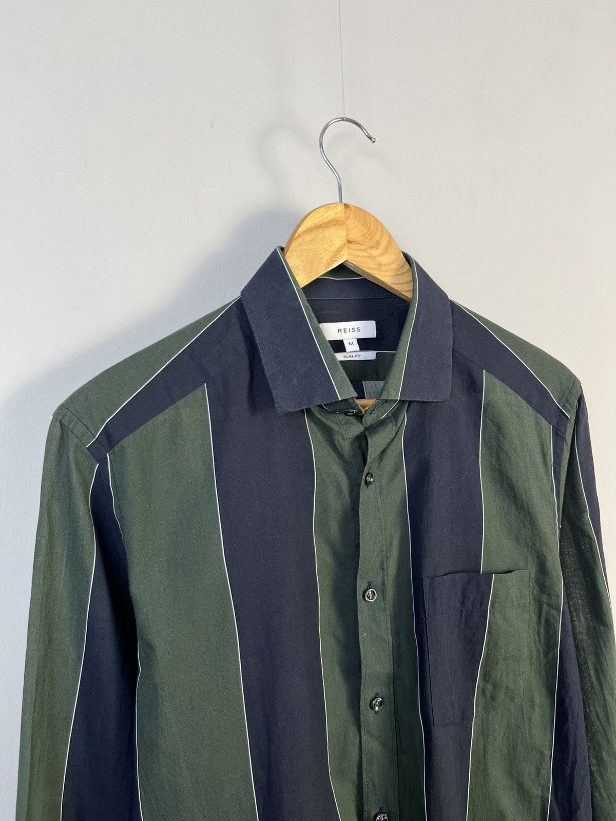 Reiss Reiss Gosling Classic Cotton Long Sleeve Shirt Slim Fit Size US M / EU 48-50 / 2 - 2 Thumbnail