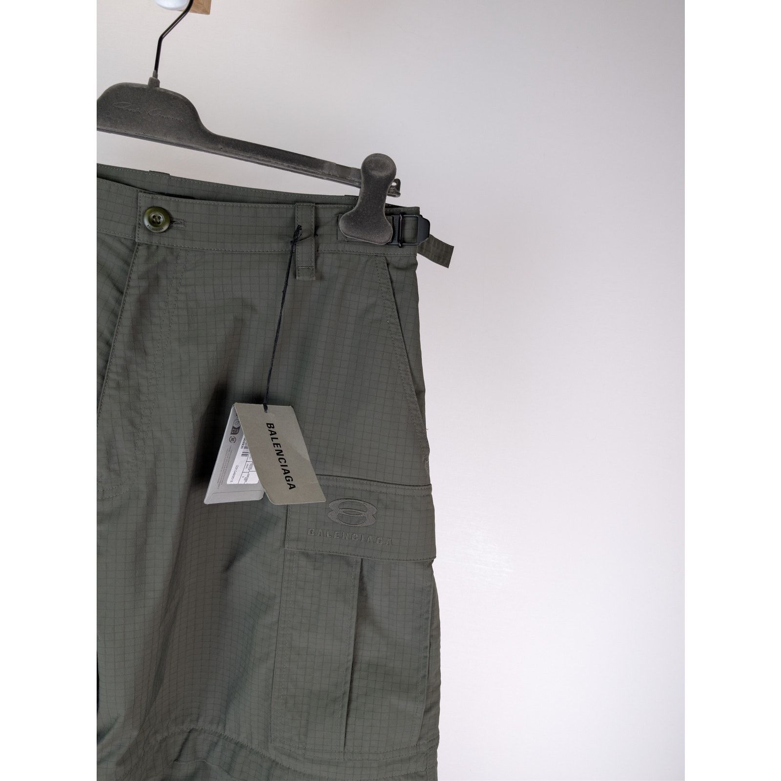 Balenciaga o1rshd1 Light Cargo Pants in Green Size US 30 / EU 46 - 3 Thumbnail
