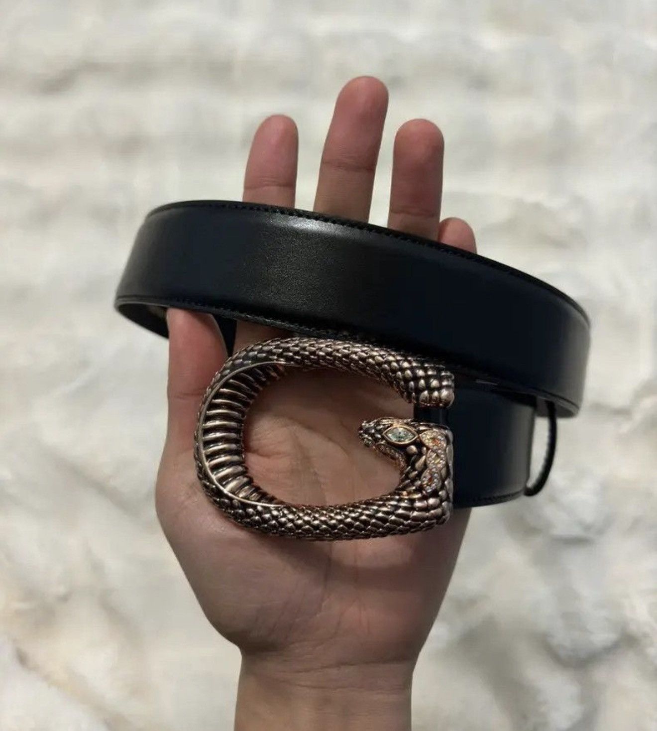 Gucci Brand new black Gucci belt with snake buckle Size ONE SIZE - 1 Thumbnail