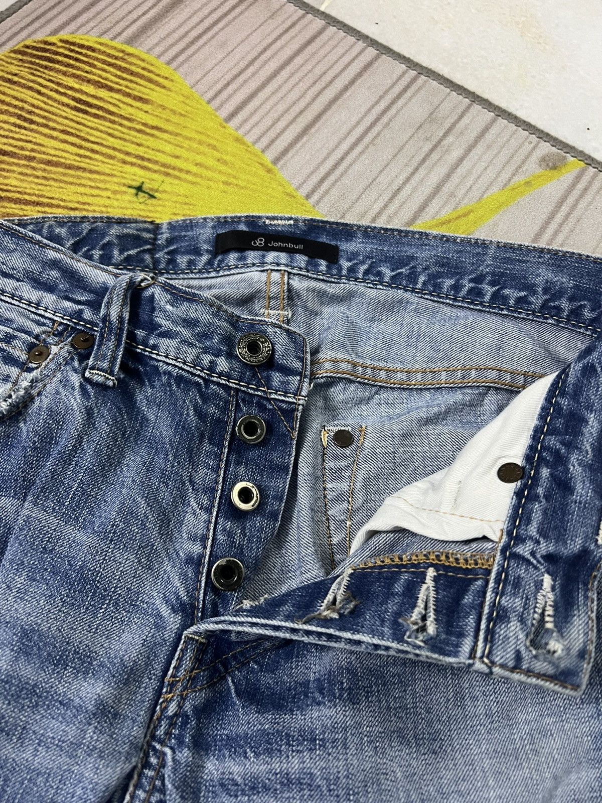 Japanese Brand 💥Vintage Johnbull Selvedge Faded Jean Size US 29 - 10 Thumbnail