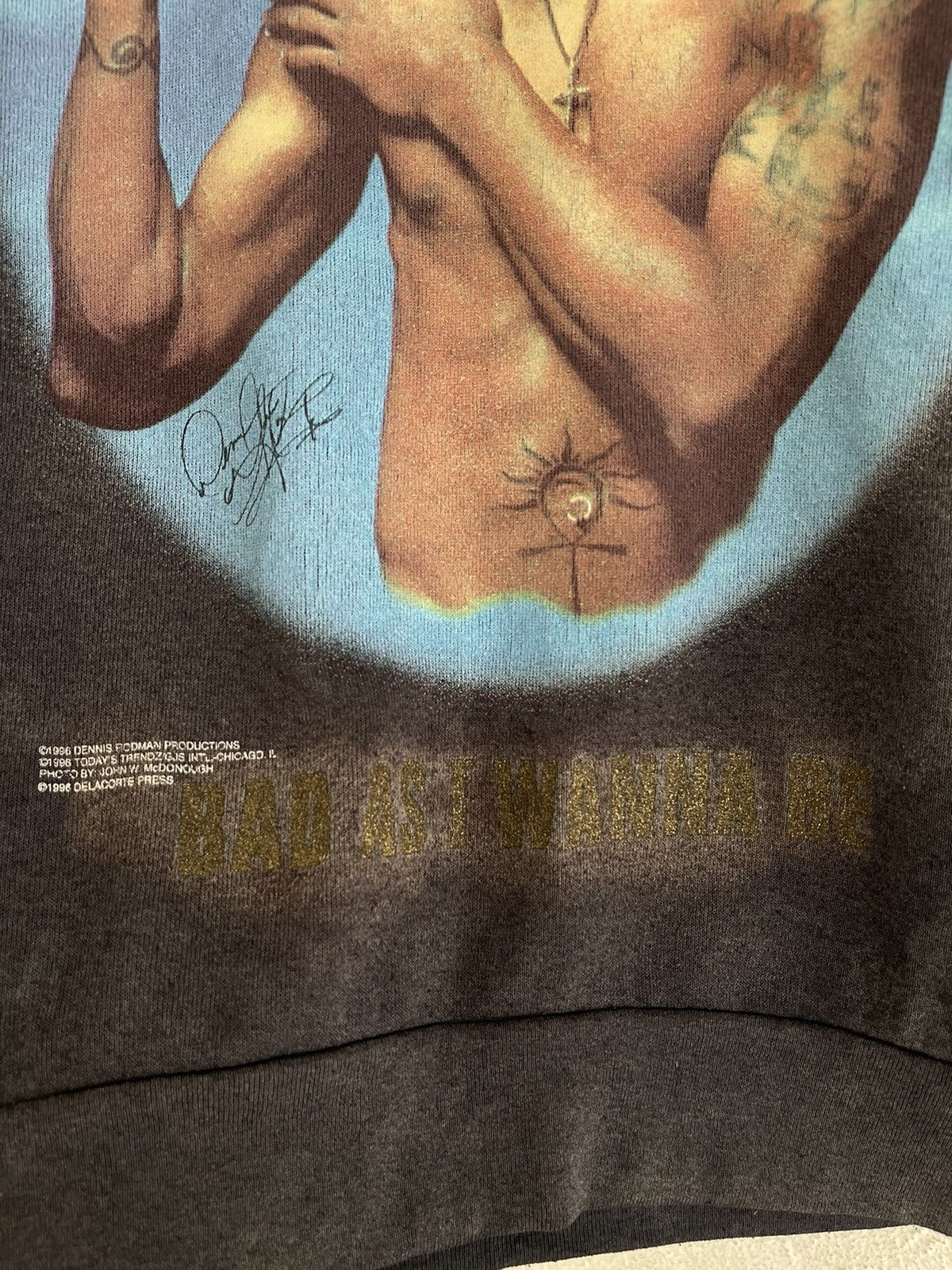 Vintage Vintage 1996 Dennis Rodman Bad As I Wanna Be Sweatshirt Size US M / EU 48-50 / 2 - 4 Thumbnail