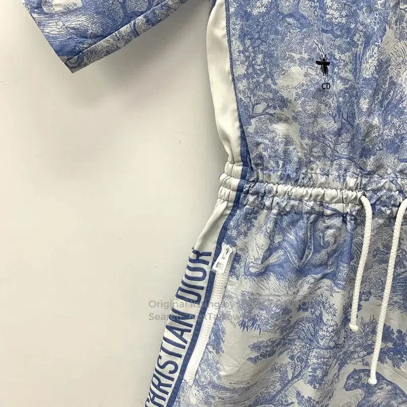 Dior Dior Blue Polyester Hooded Dress for Women . Size XXS / US 00 / IT 34 - 3 Thumbnail