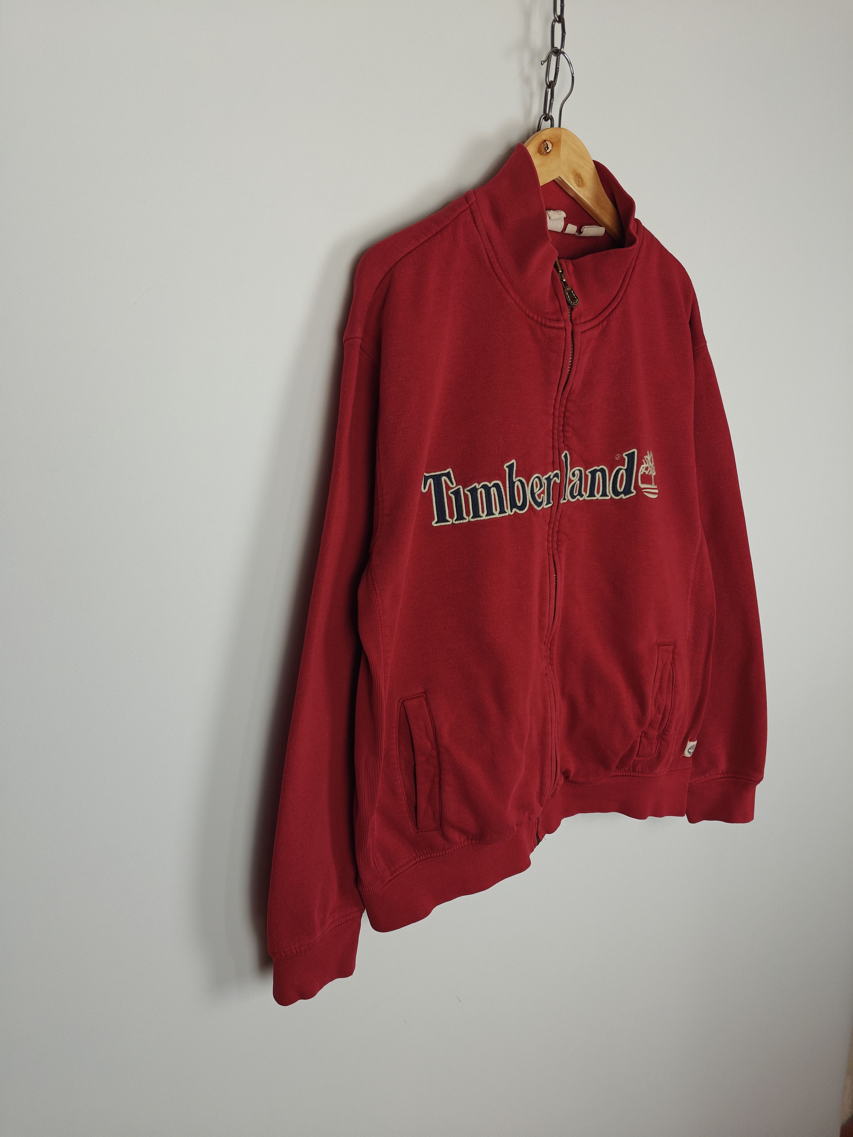 Timberland Timberland Vinatge Zip Jacket Center Logo Red size L Size US L / EU 52-54 / 3 - 4 Thumbnail