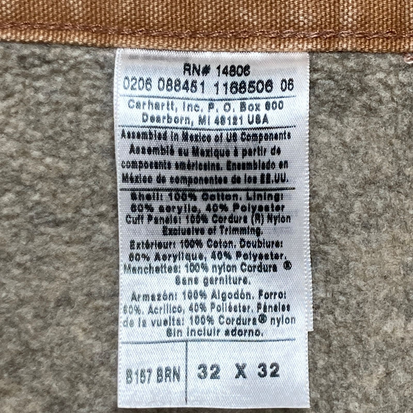 Carhartt Carhartt Sherpa Lined Utility Pants Mens 32x32 B157 BRN Size US 32 / EU 48 - 8 Thumbnail