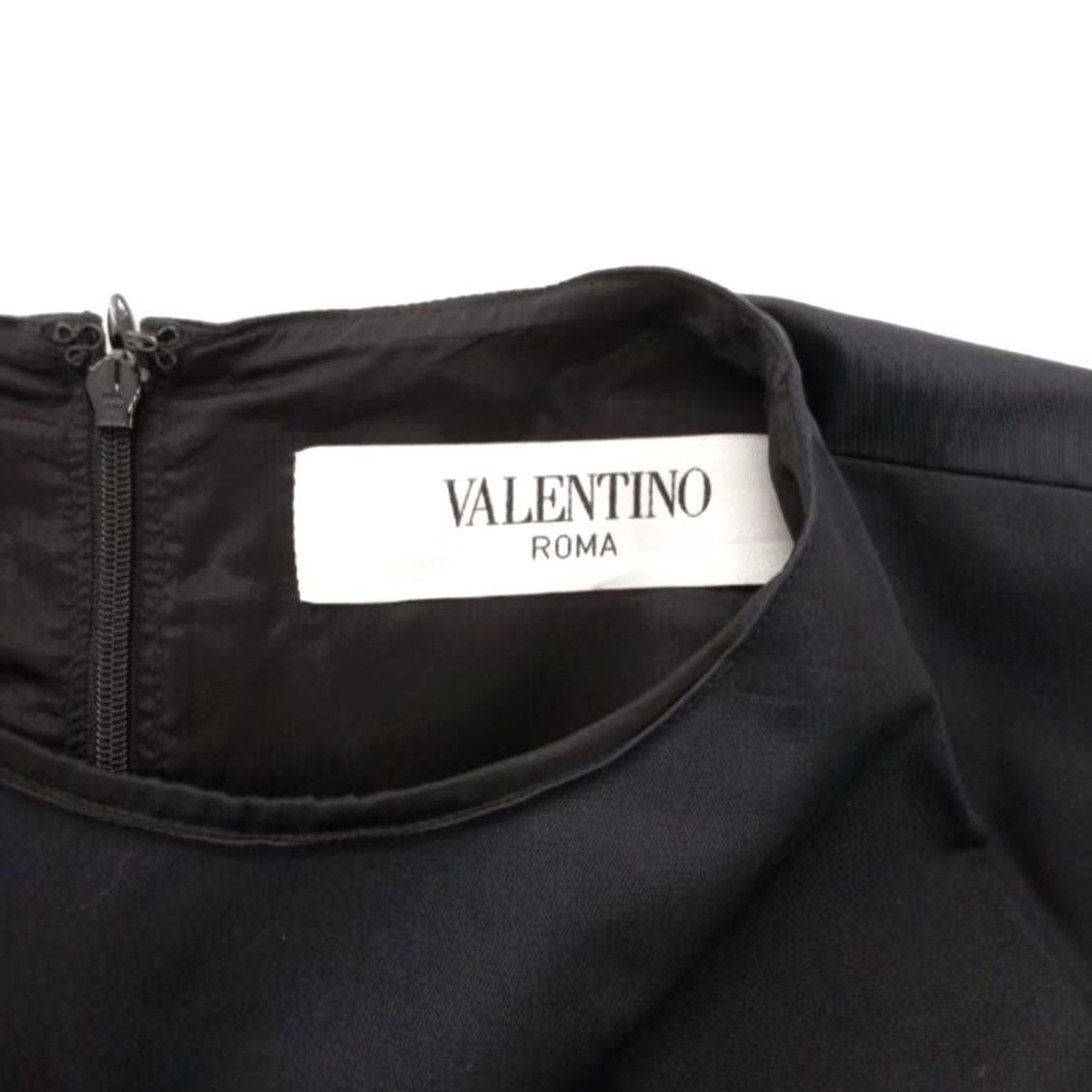 Valentino VALENTINO Dress Black Sleeveless Lace Embroidery Tiered Women's 40 Casual Size 3XL / US 20-22 - 5 Thumbnail
