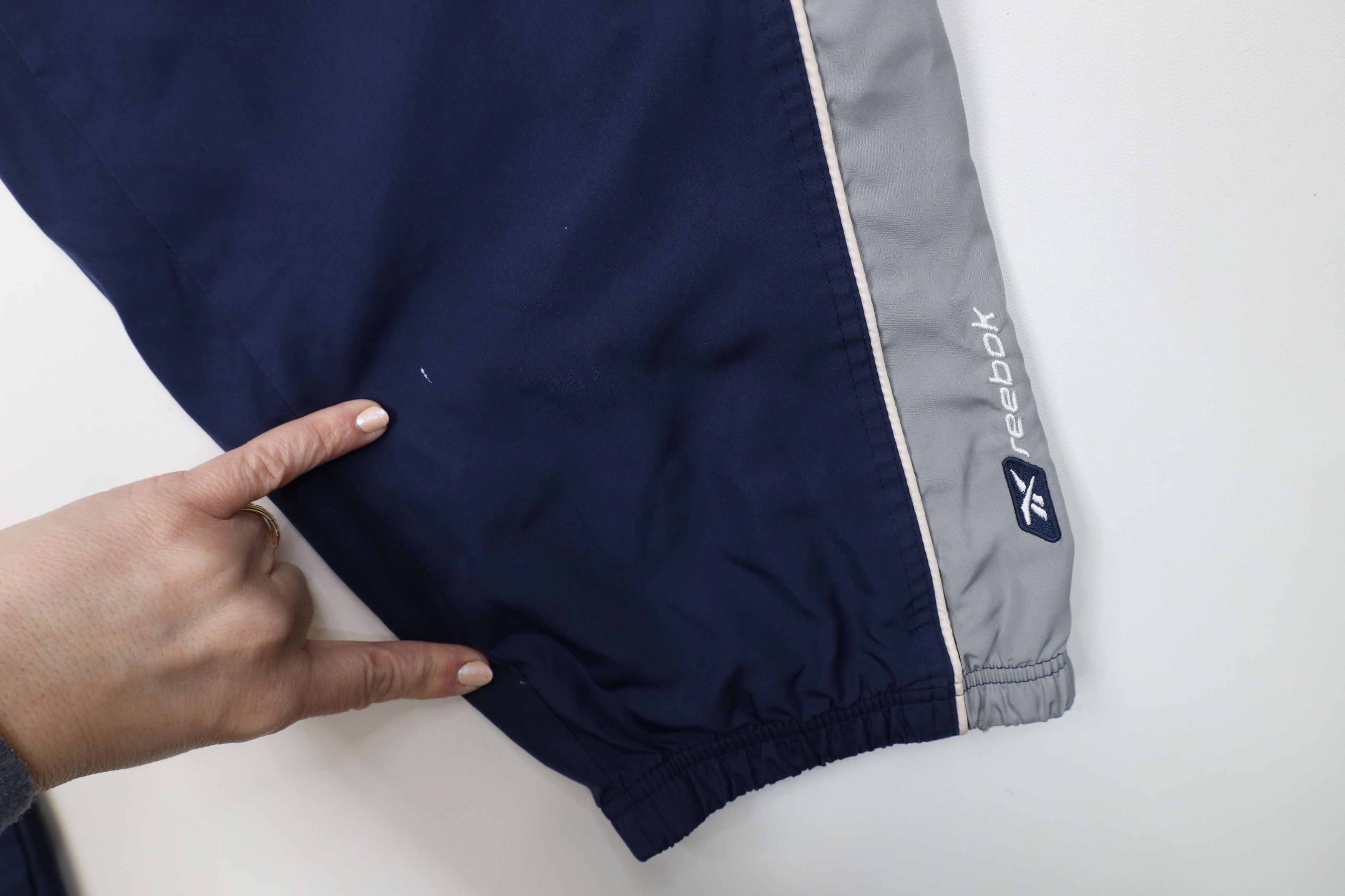 Reebok Vintage 90s Y2K Reebok Lined Joggers Jogger Pants Blue Size US 36 / EU 52 - 6 Thumbnail