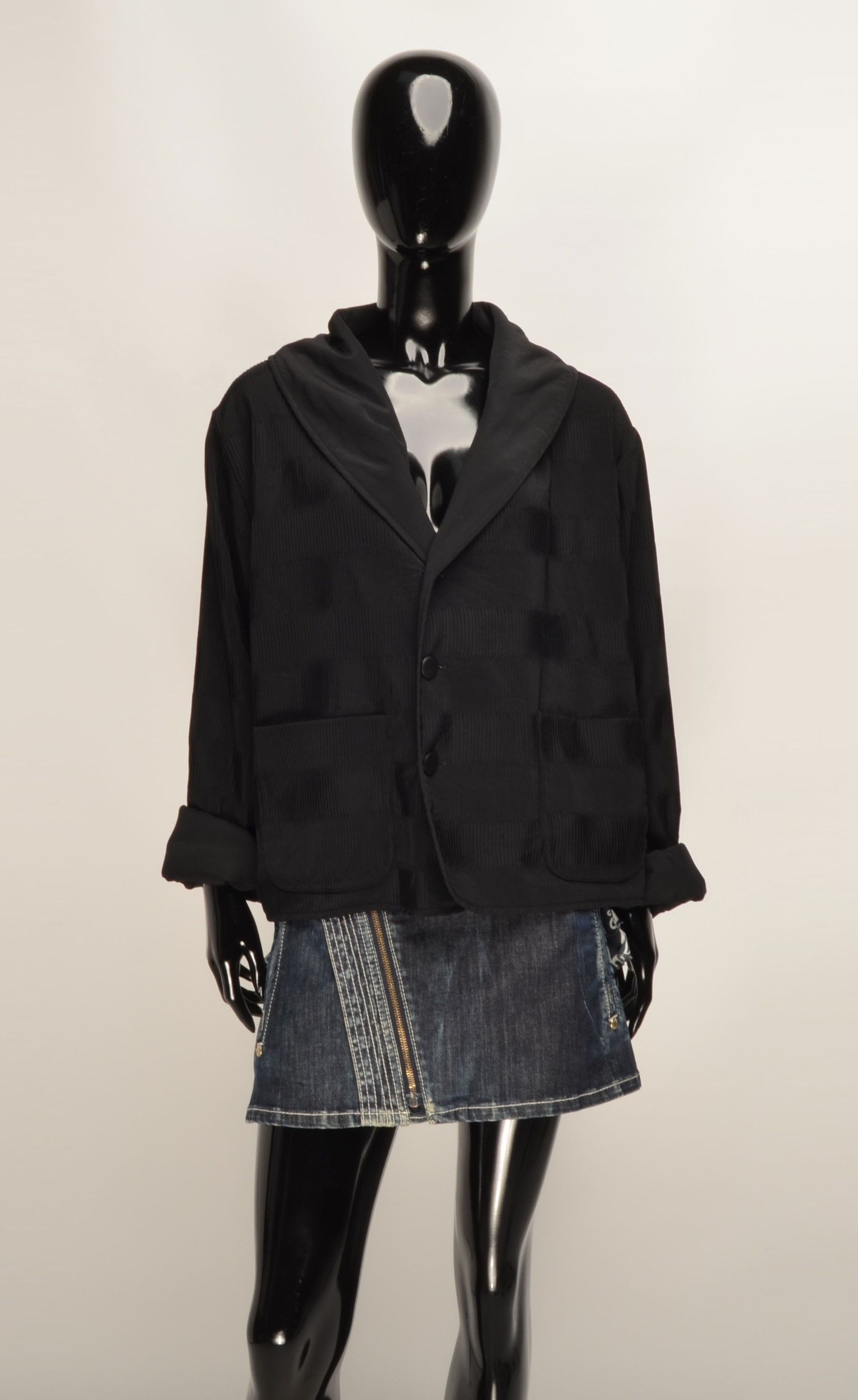 Designer × Japanese Brand Christa de Carouge Avant Garde Ribbed Pattern Blazer Size ONE SIZE - 6 Thumbnail