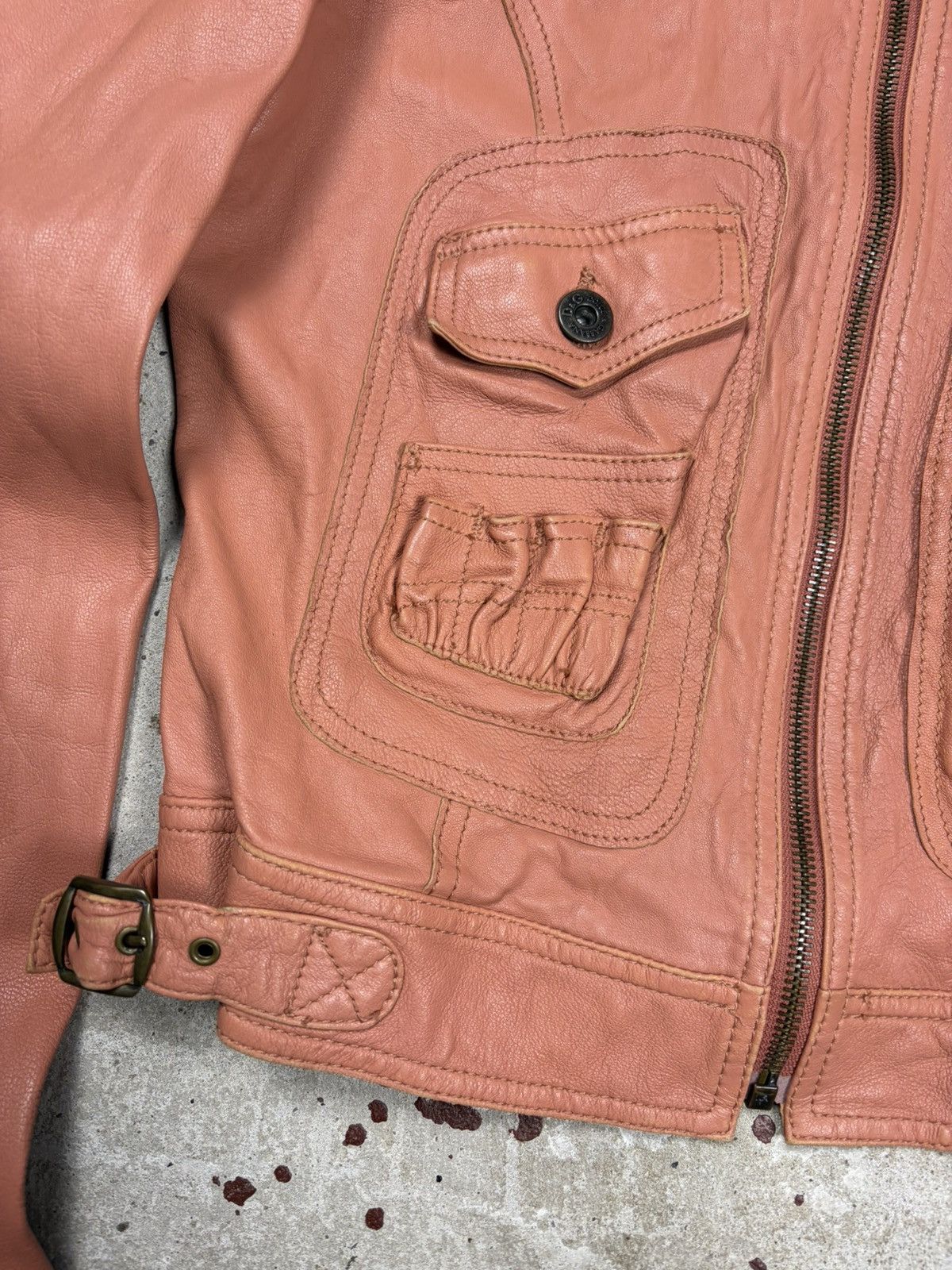 Dolce & Gabbana 2003 Dolce & Gabbana Leather Utility Army Military Jacket Size M / US 6-8 / IT 42-44 - 6 Thumbnail