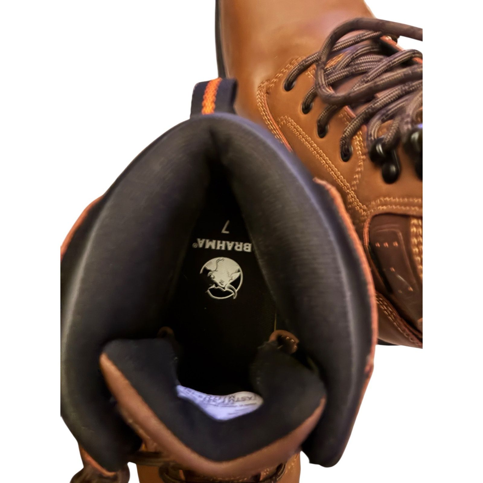 BRAHMIN Brahmans Steel Toe Work Boots Size US 7 / EU 40 - 10 Thumbnail