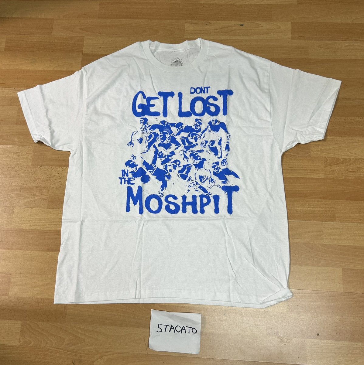 Rap Tees × Vintage $NOT Don’t Get Lost in the Mosh Pit Tee White/Blue XXL Size US XXL / EU 58 / 5 - 1 Thumbnail